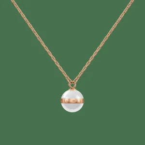 Daniel Wellington Halsband<Aspiration Necklace Rose Gold/Satin White