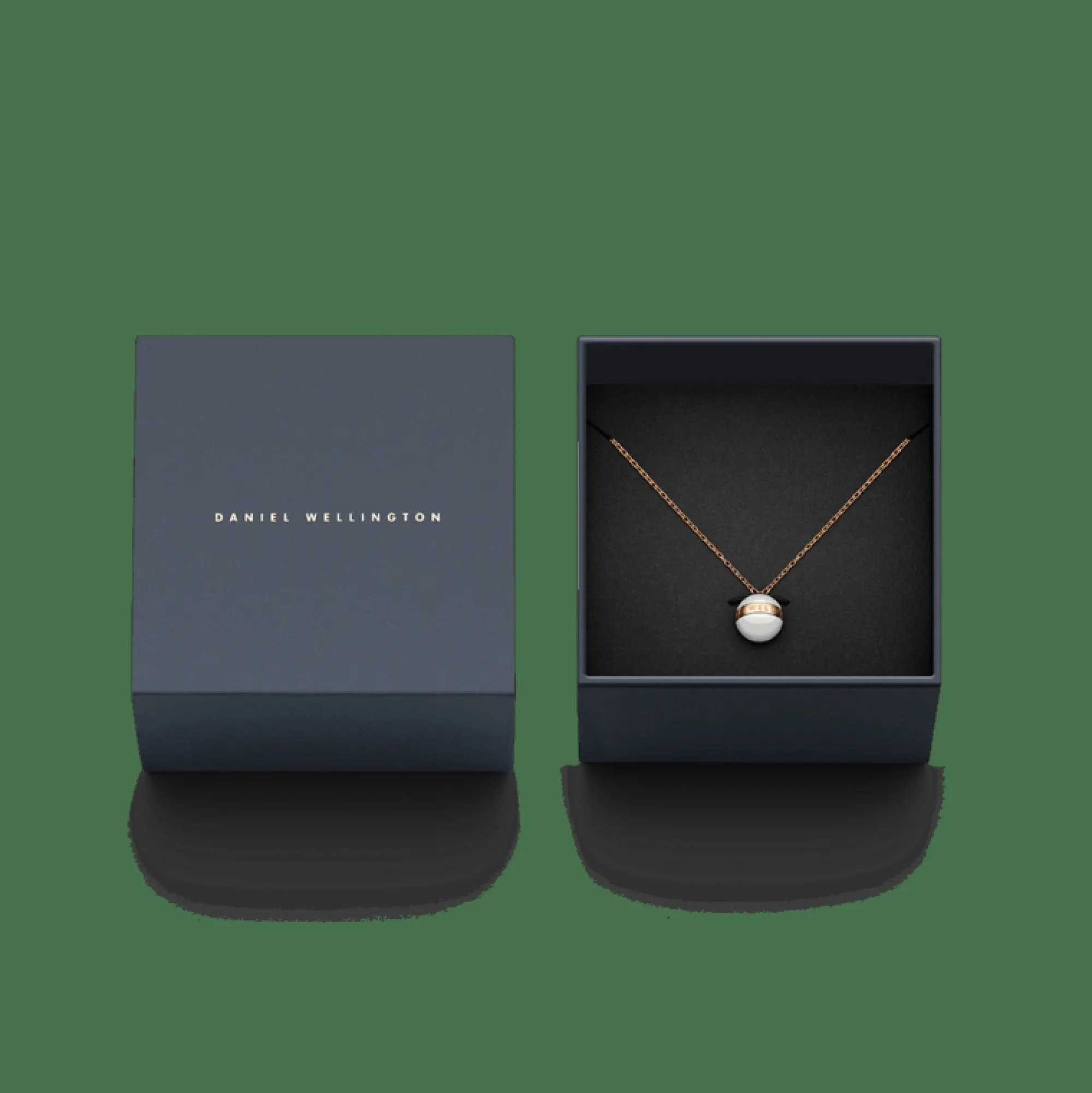 Daniel Wellington Halsband<Aspiration Necklace Rose Gold/Satin White