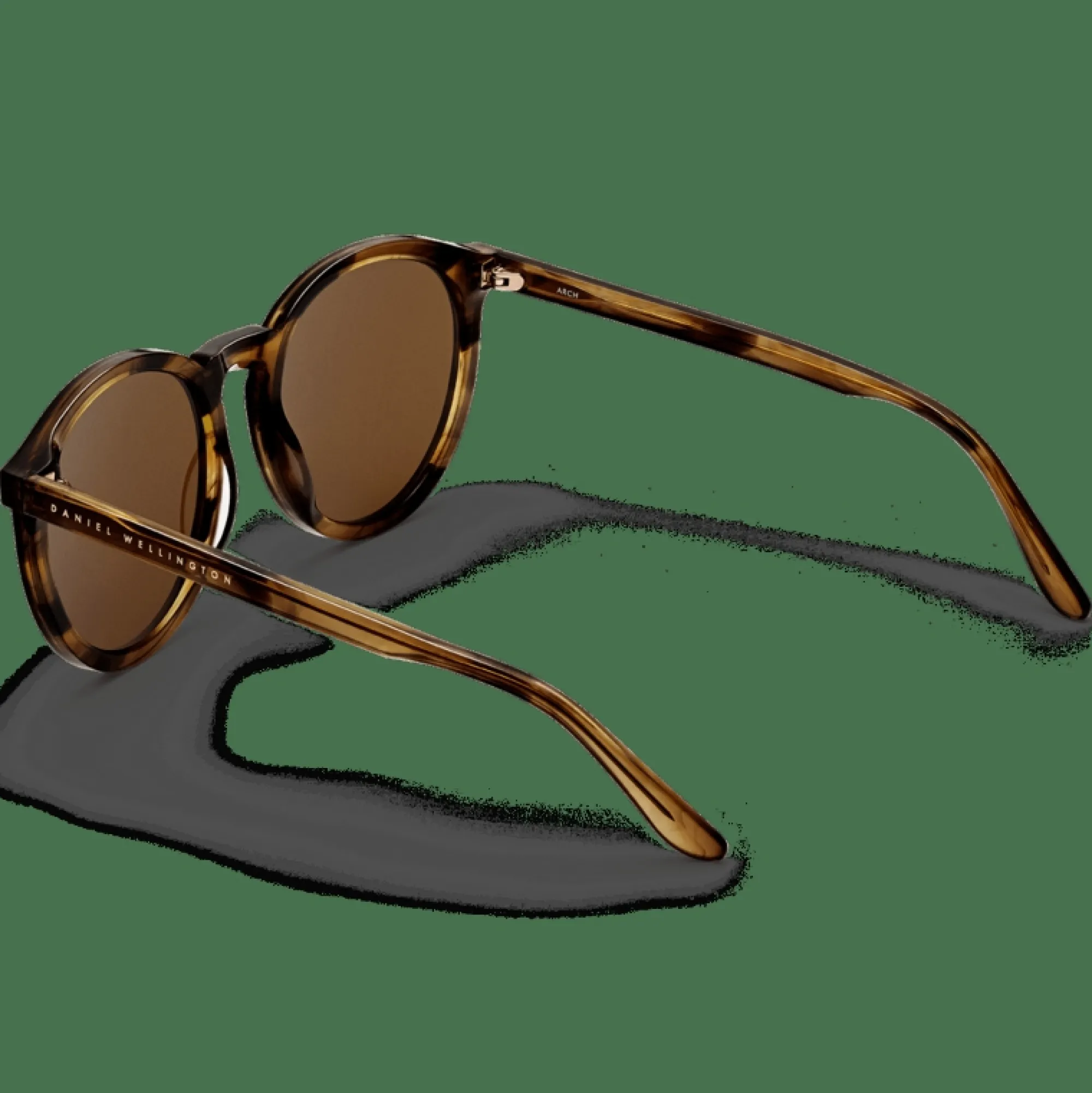Daniel Wellington Solglasögon<Bio-Acetate Arch Brown Demi