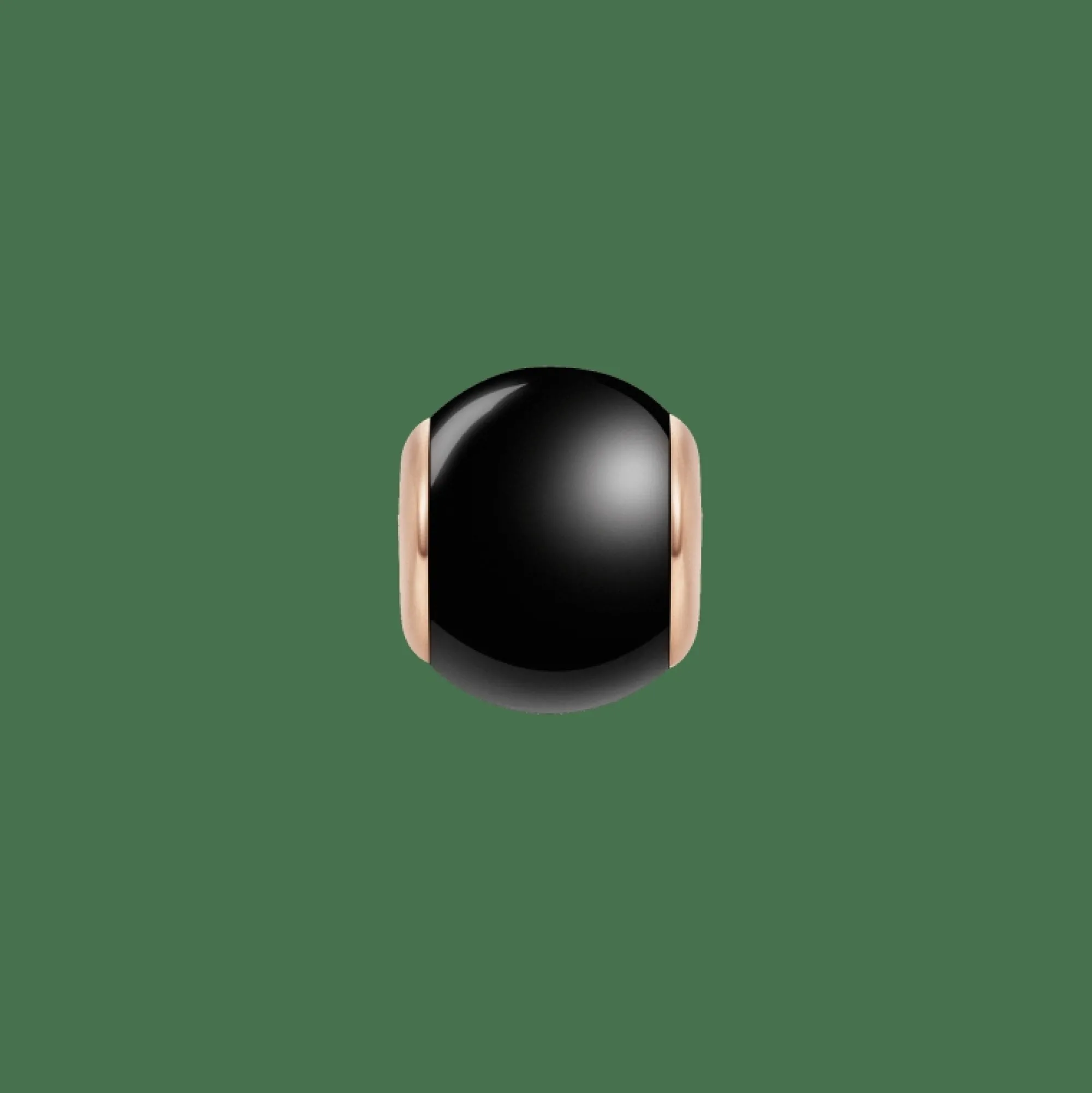 Daniel Wellington Berlocker<Black Orb Charm RG Rose Gold