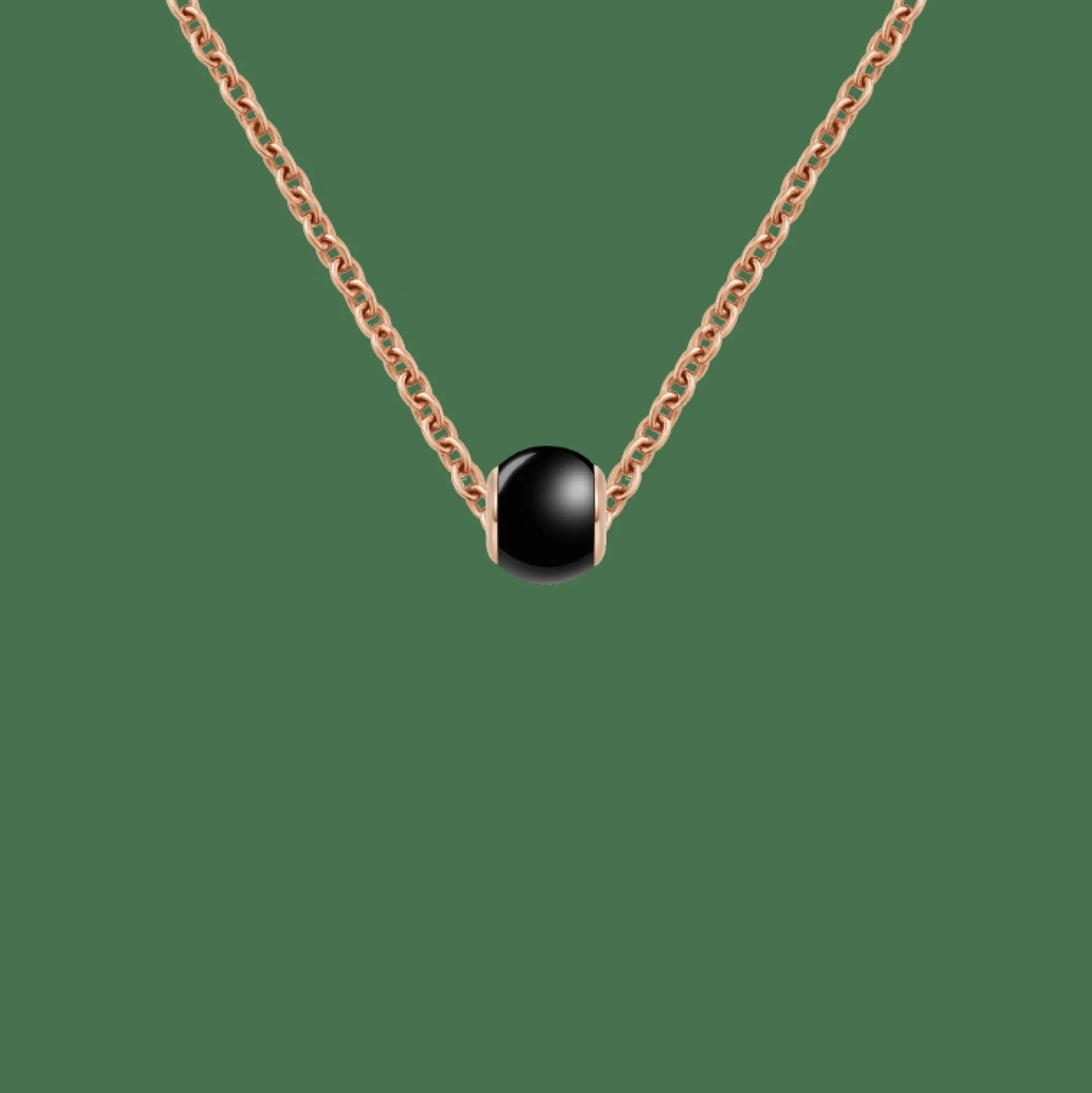 Daniel Wellington Berlocker<Black Orb Charm RG Rose Gold