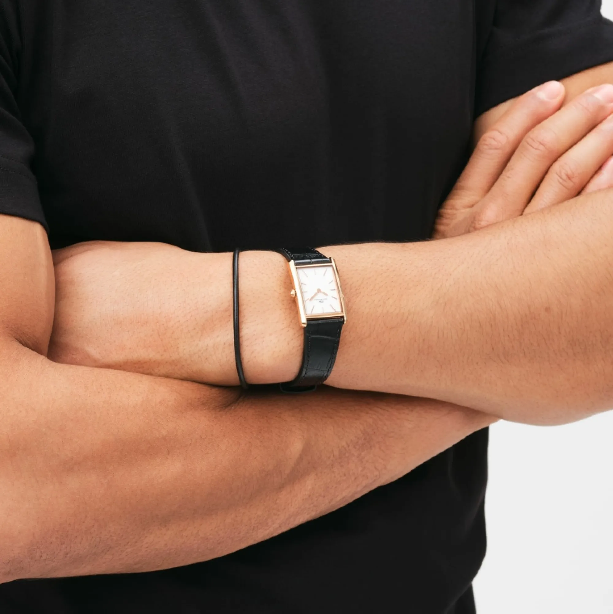 Daniel Wellington Damklockor | Herrklockor<Bound Black Crocodile Rose Gold