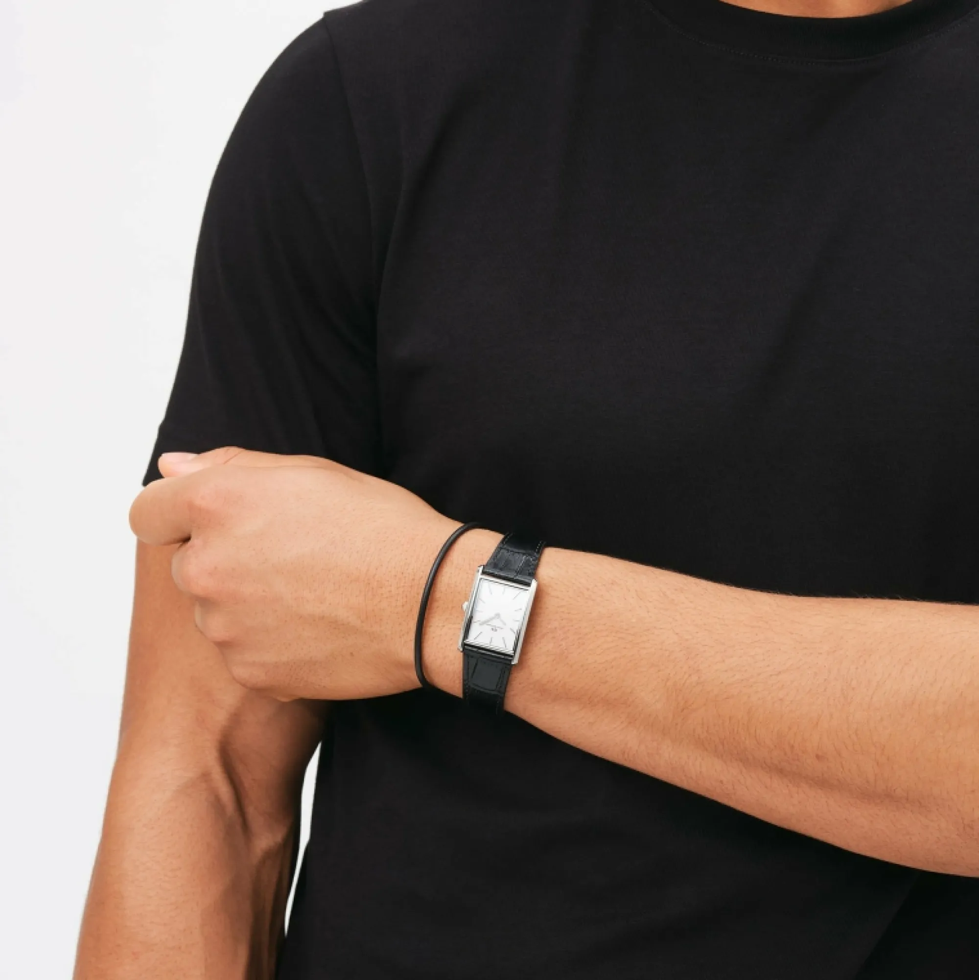 Daniel Wellington Herrklockor | Damklockor<Bound Black Crocodile Silver