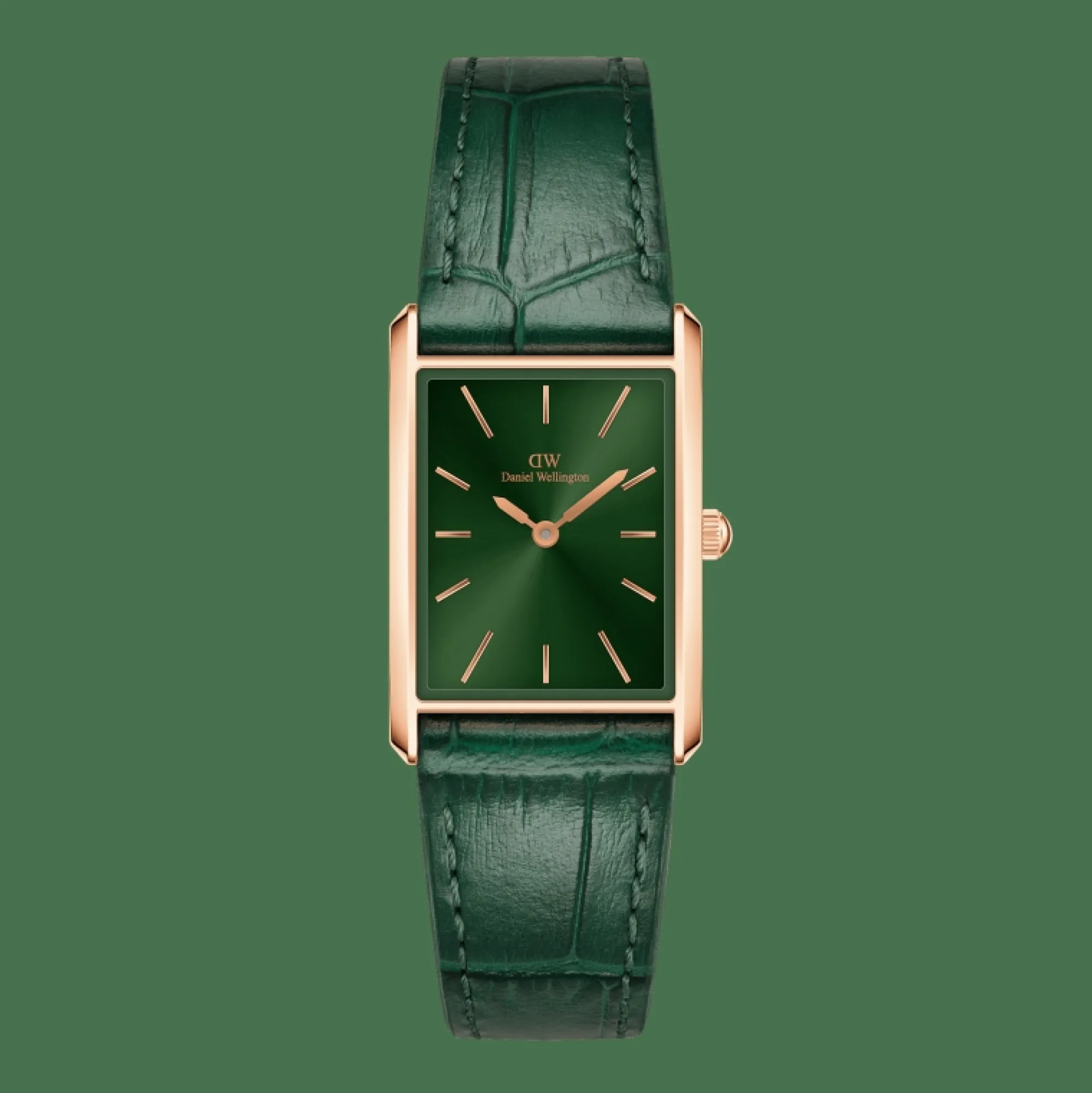 Daniel Wellington Damklockor<Bound Crocodile Emerald Sunray Rose Gold
