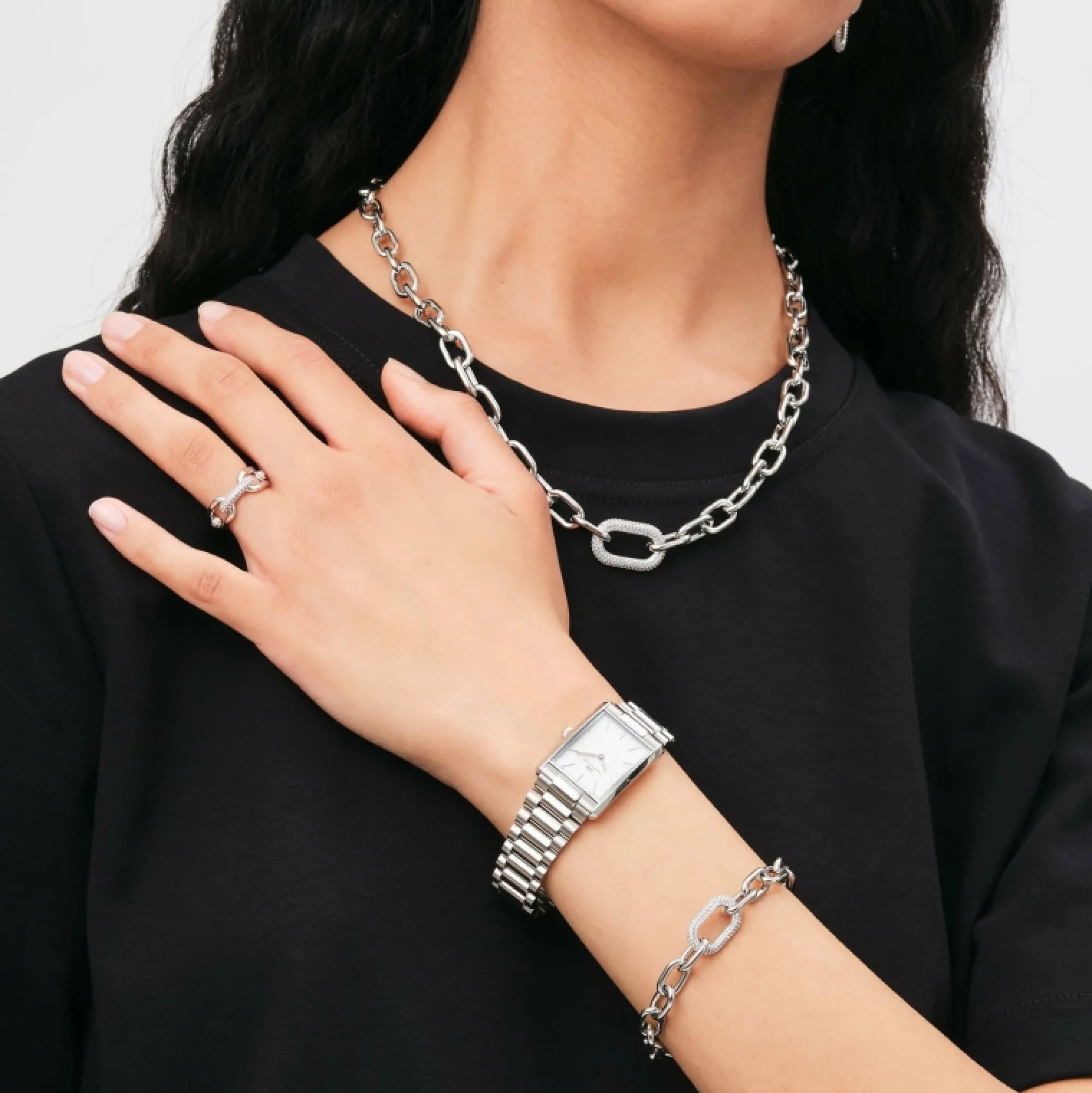 Daniel Wellington Herrklockor | Damklockor<Bound 3-Link Silver