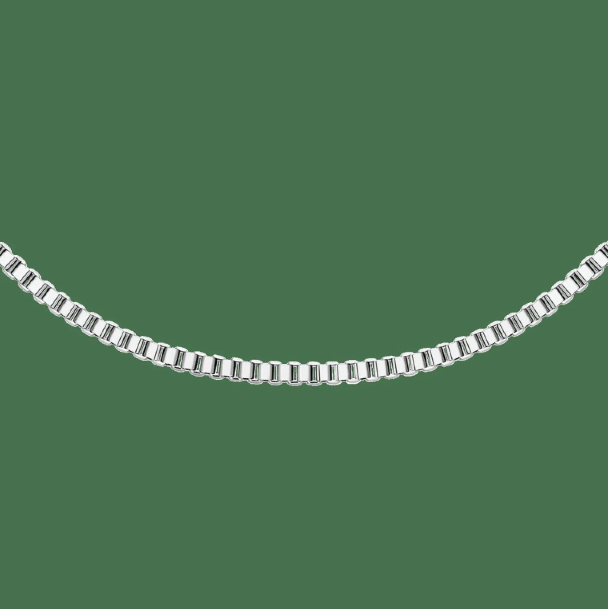 Daniel Wellington Halsband<Box Chain Necklace S Silver
