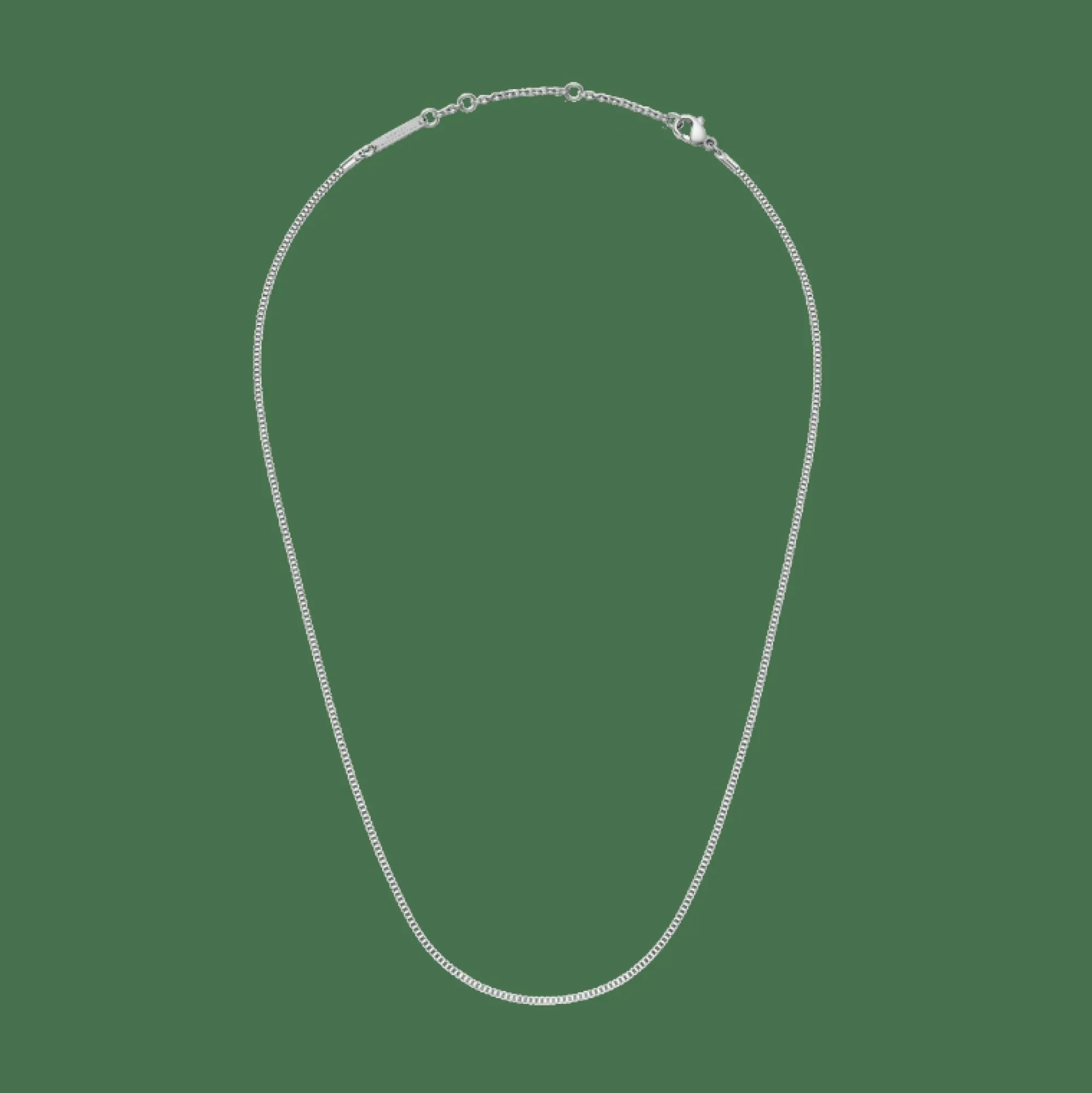 Daniel Wellington Halsband<Box Chain Necklace S Silver
