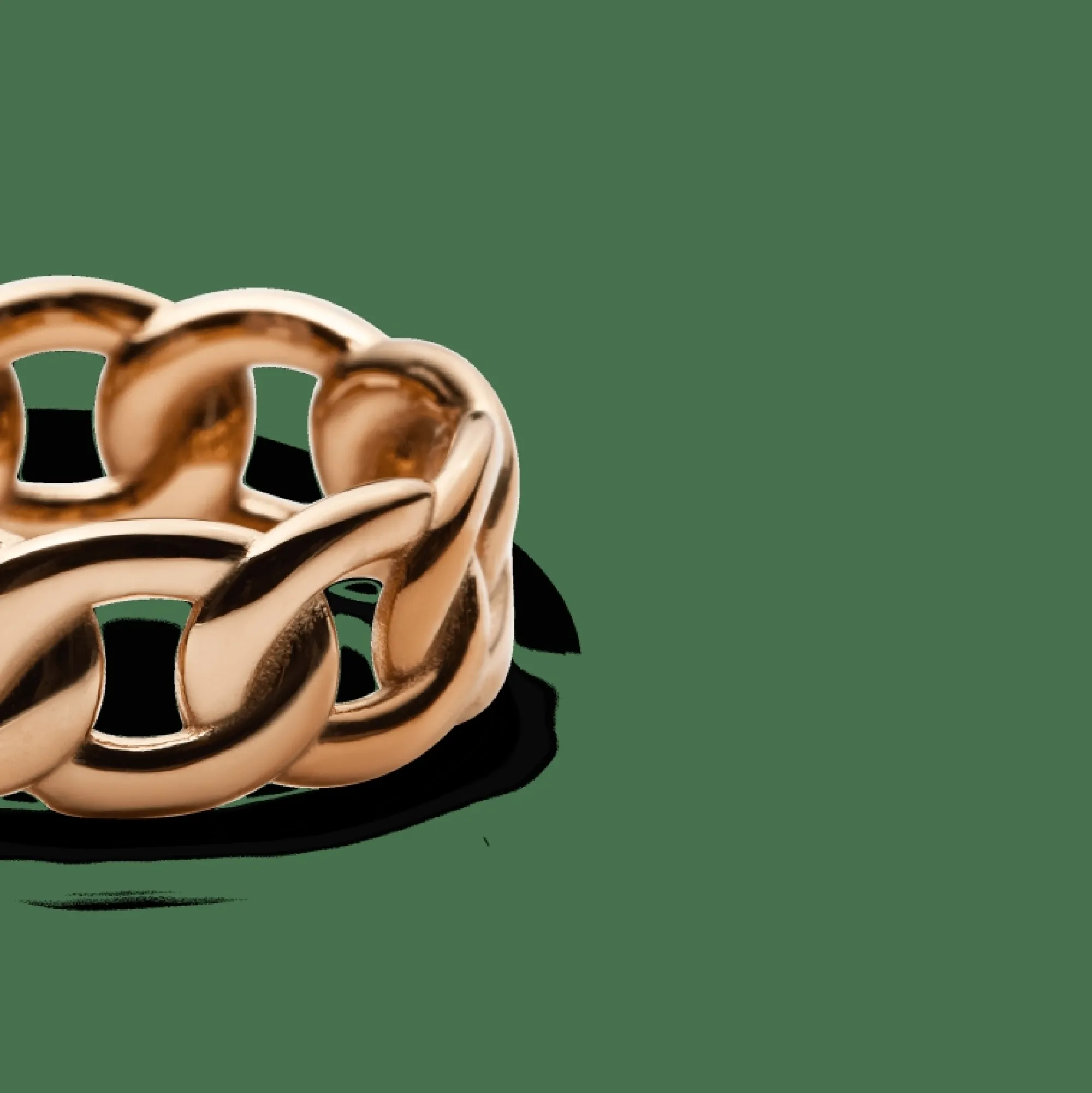 Daniel Wellington Ringar<Chunky Chain Ring Rose Gold