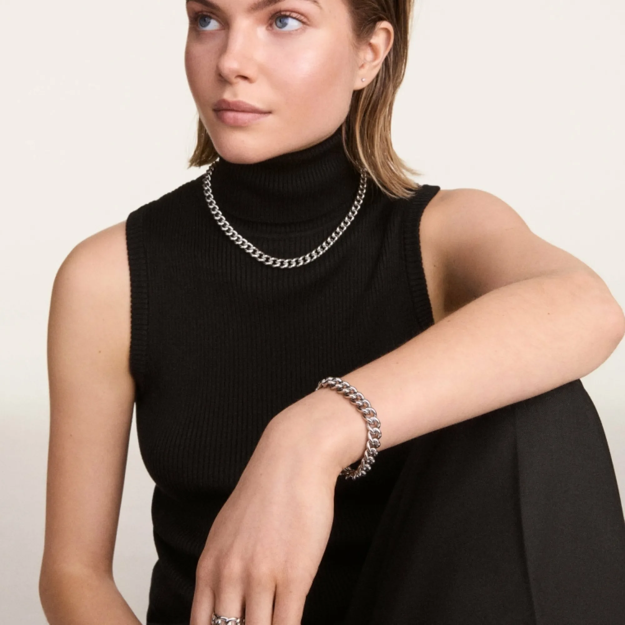 Daniel Wellington Ringar<Chunky Chain Ring Silver