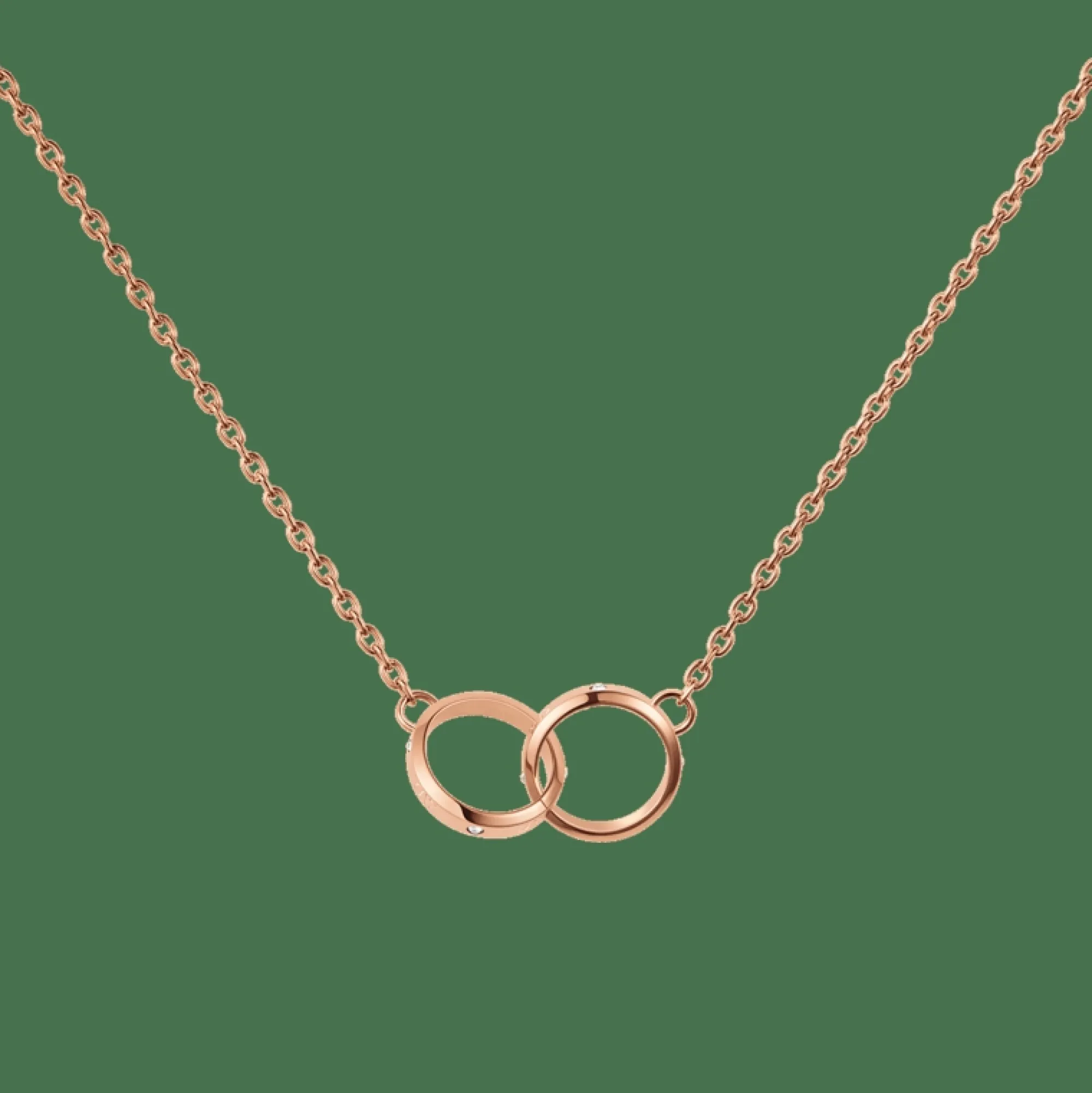 Daniel Wellington Halsband<Classic Lumine Unity Rose Gold