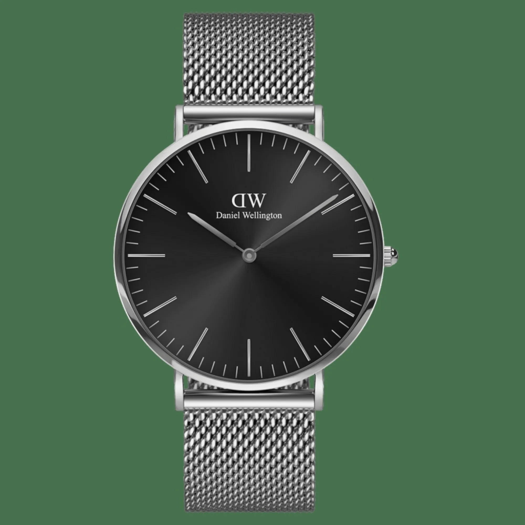Daniel Wellington Herrklockor<Classic Mesh Onyx Silver