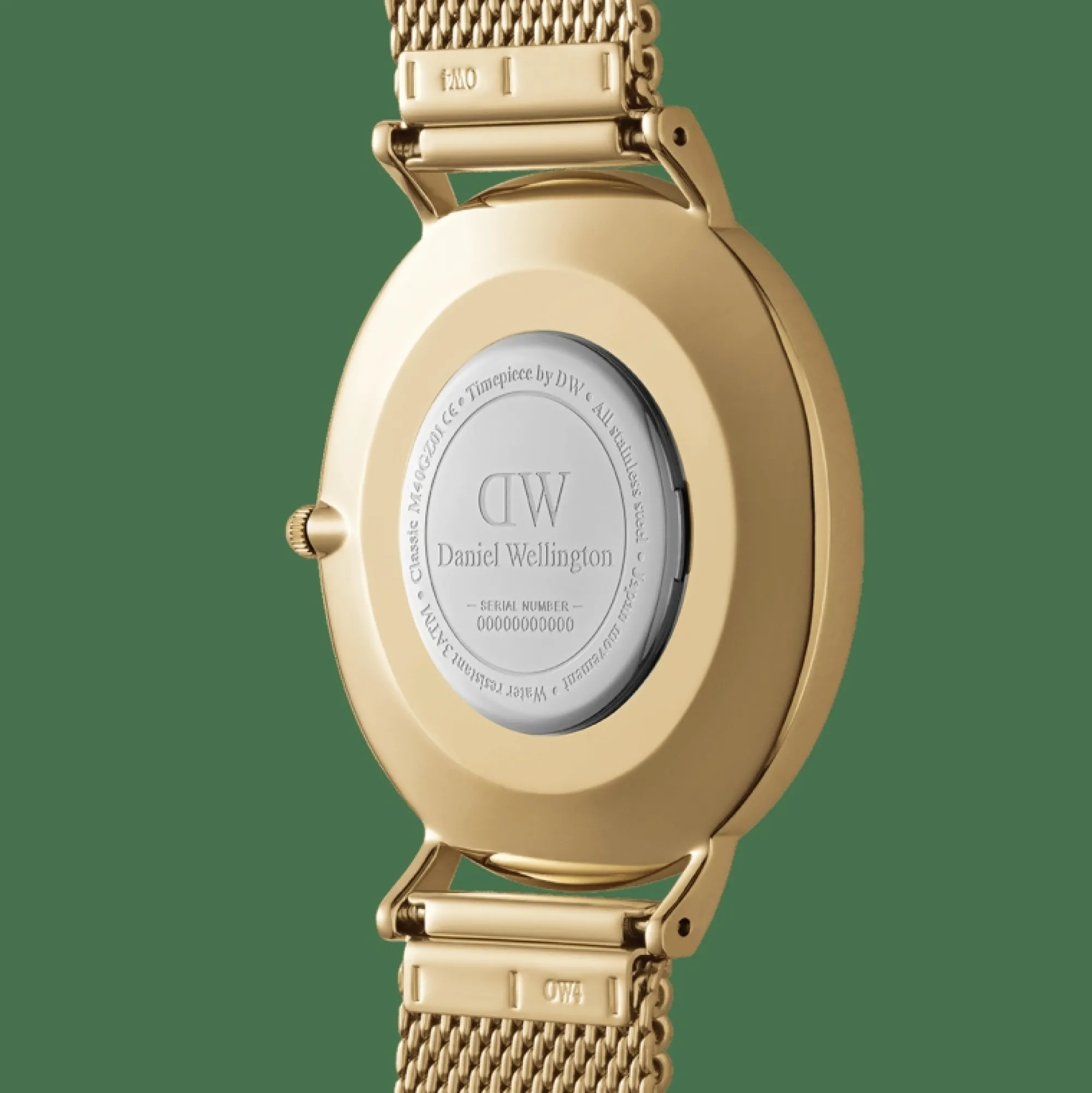 Daniel Wellington Herrklockor<Classic Mesh Onyx Gold