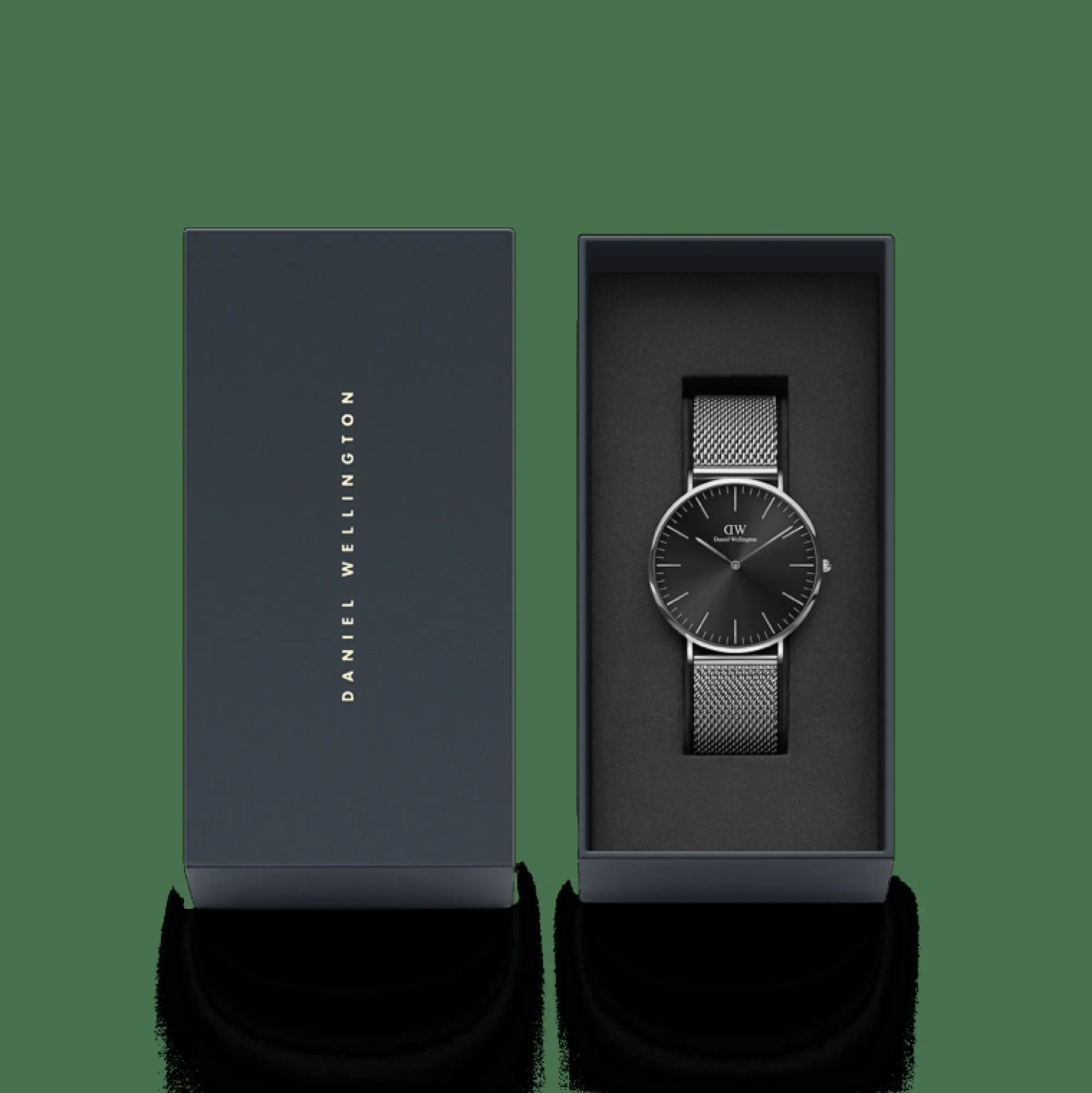 Daniel Wellington Herrklockor<Classic Mesh Onyx Silver