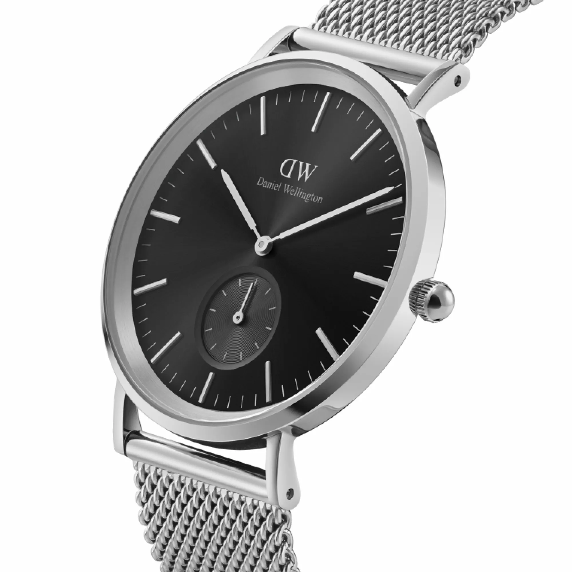 Daniel Wellington Herrklockor<Classic Multi-Eye Sterling Onyx Silver