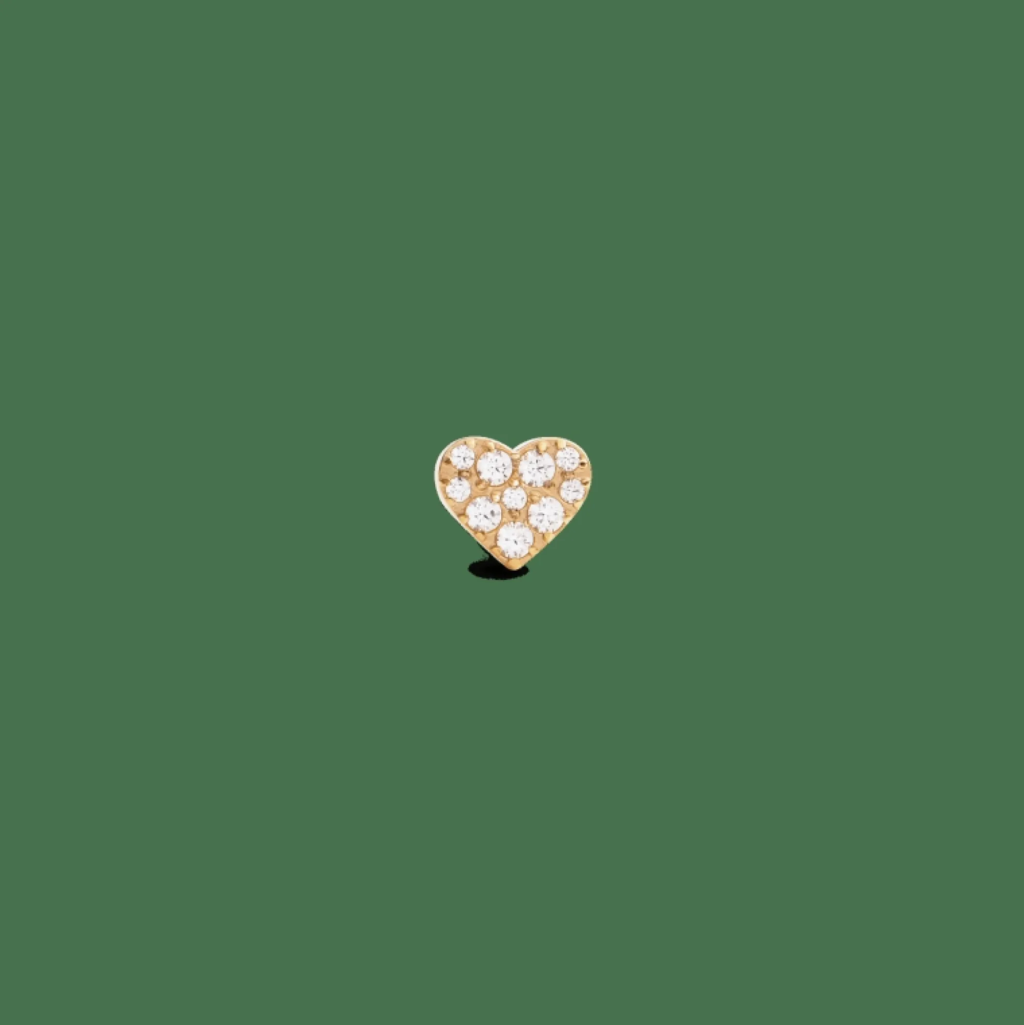 Daniel Wellington Örhängen<Crystal Heart Stud Gold