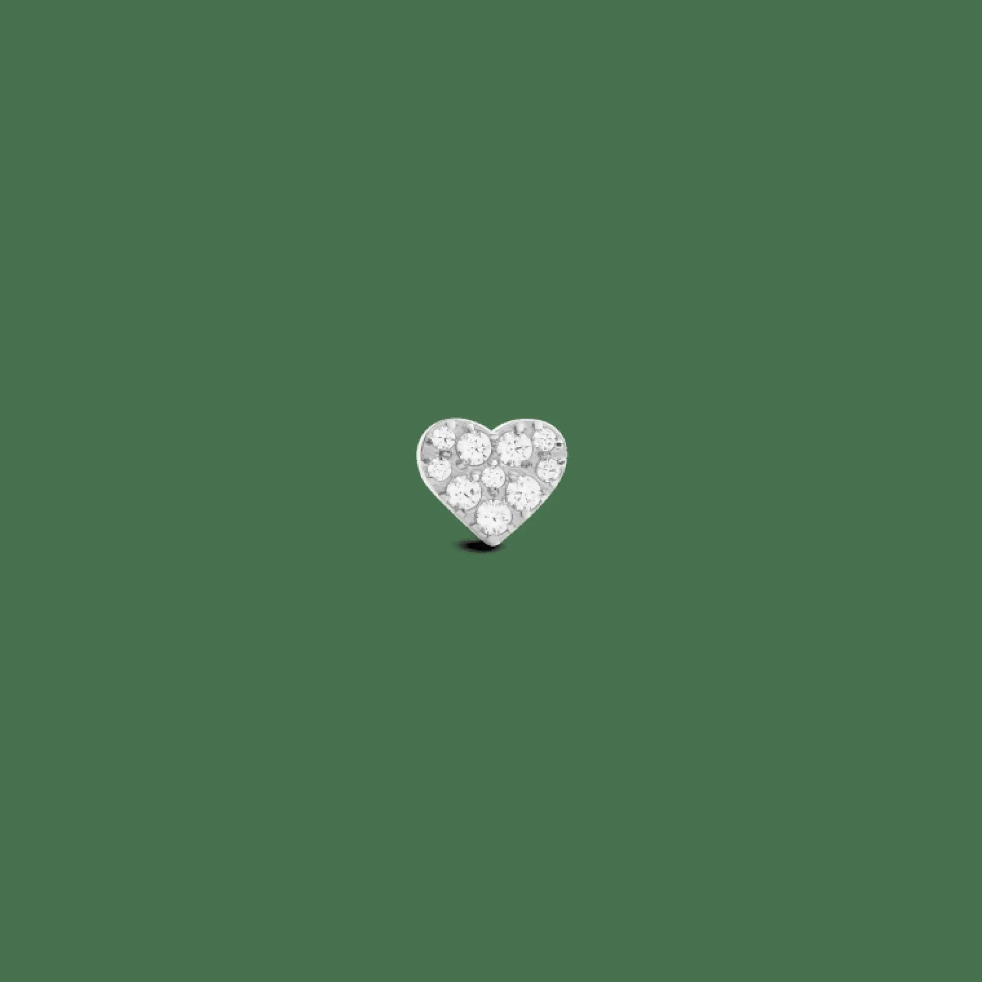 Daniel Wellington Örhängen<Crystal Heart Stud Silver