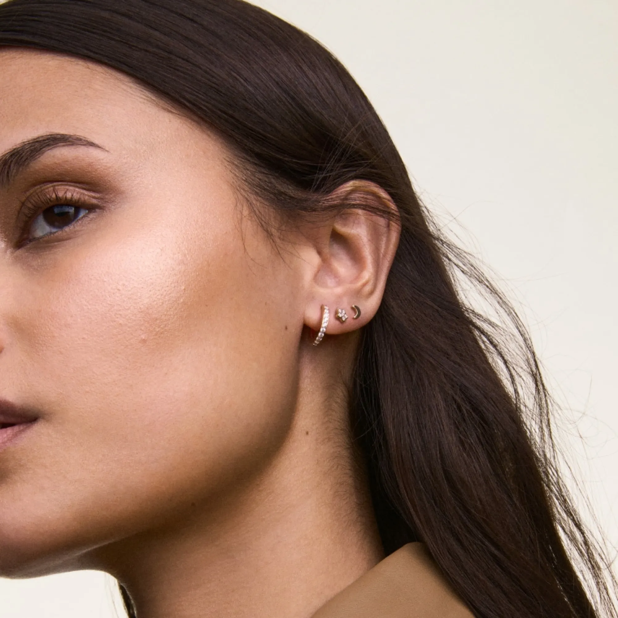 Daniel Wellington Örhängen<Crystal Hoop Earring Gold