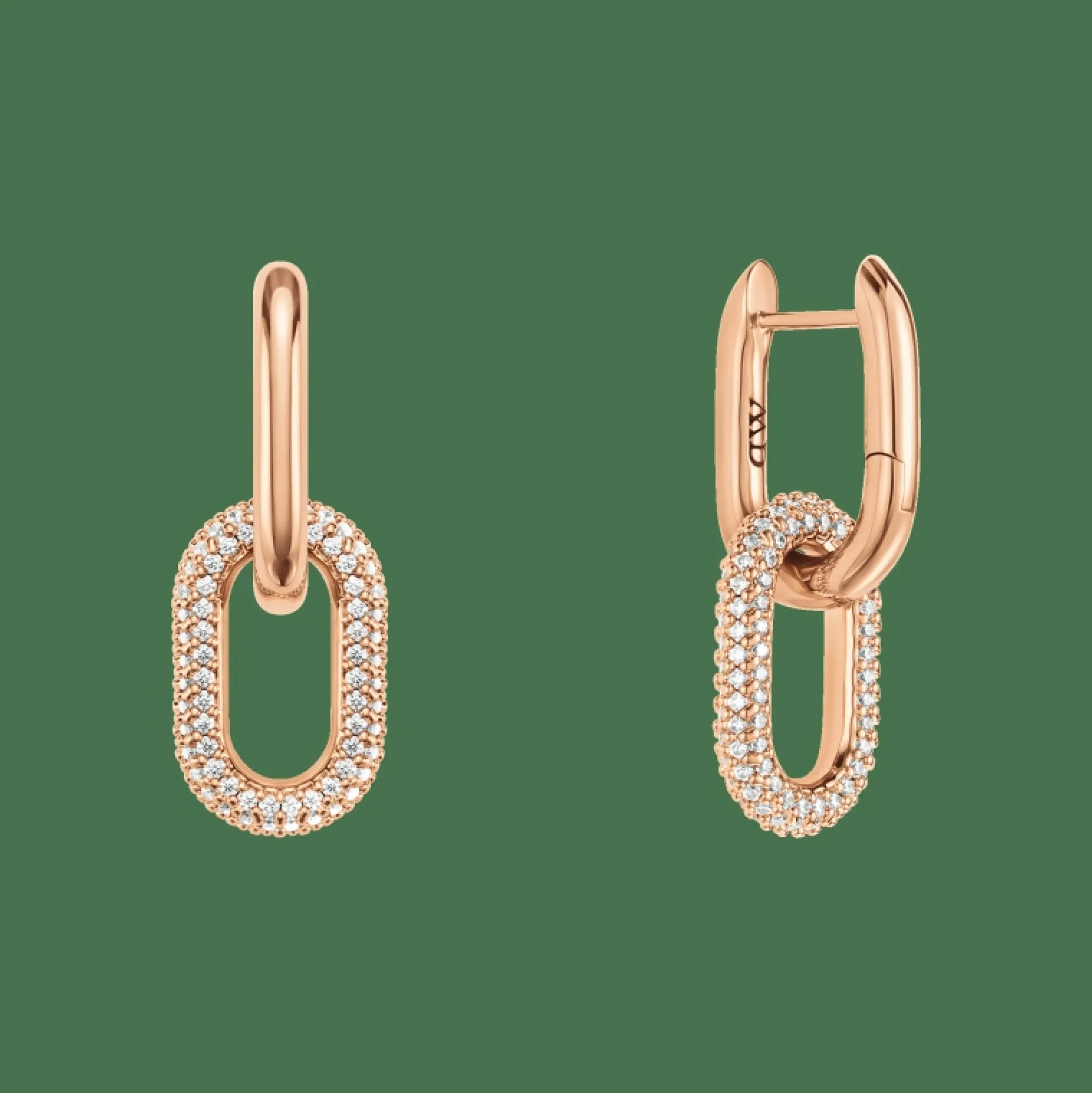 Daniel Wellington Örhängen<Crystal Link Earrings Rose Gold