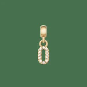 Daniel Wellington Berlocker<Crystal Number Charm Gold