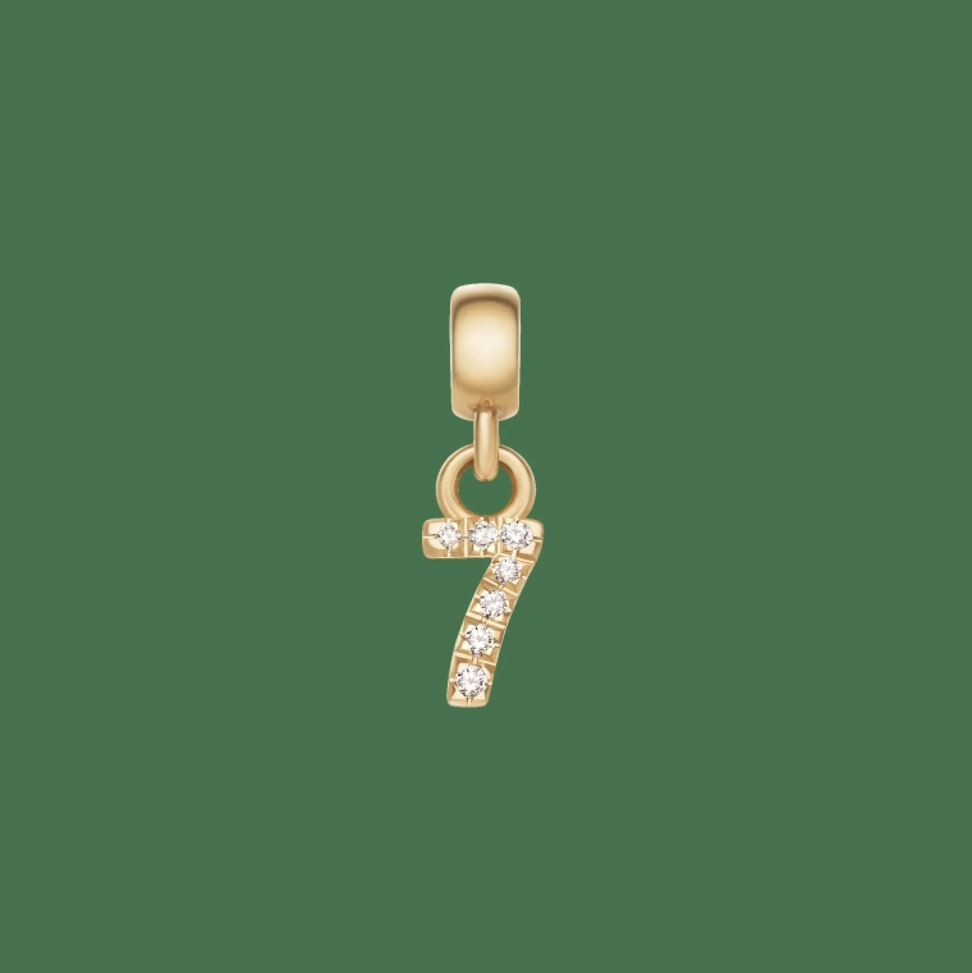 Daniel Wellington Berlocker<Crystal Number Charm Gold