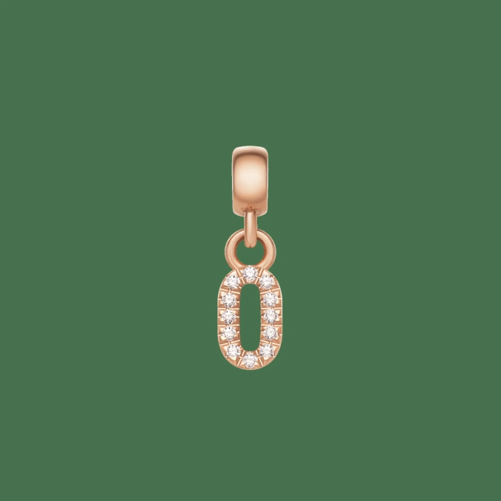 Daniel Wellington Berlocker<Crystal Number Charm Rose Gold