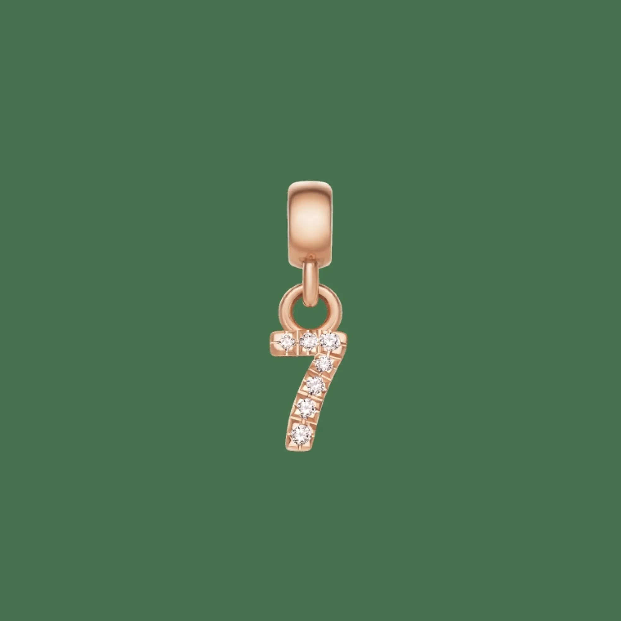 Daniel Wellington Berlocker<Crystal Number Charm Rose Gold