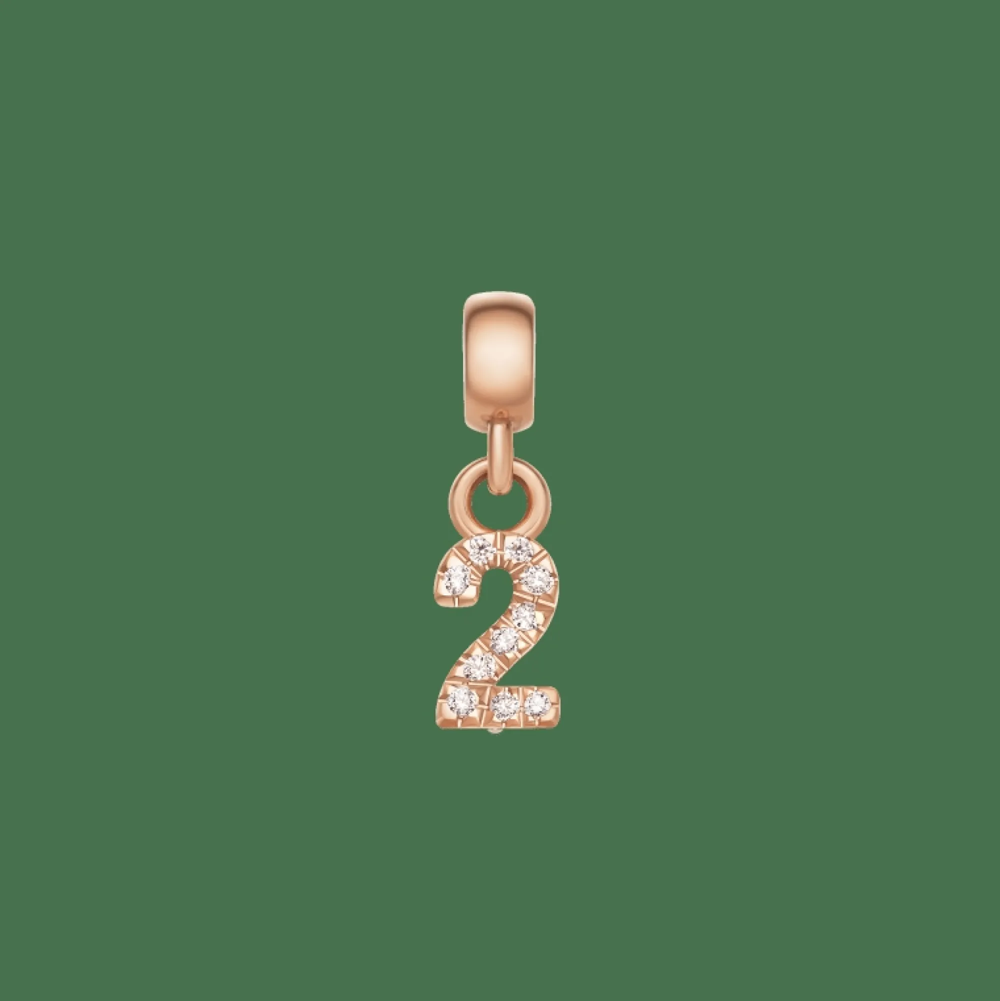 Daniel Wellington Berlocker<Crystal Number Charm Rose Gold