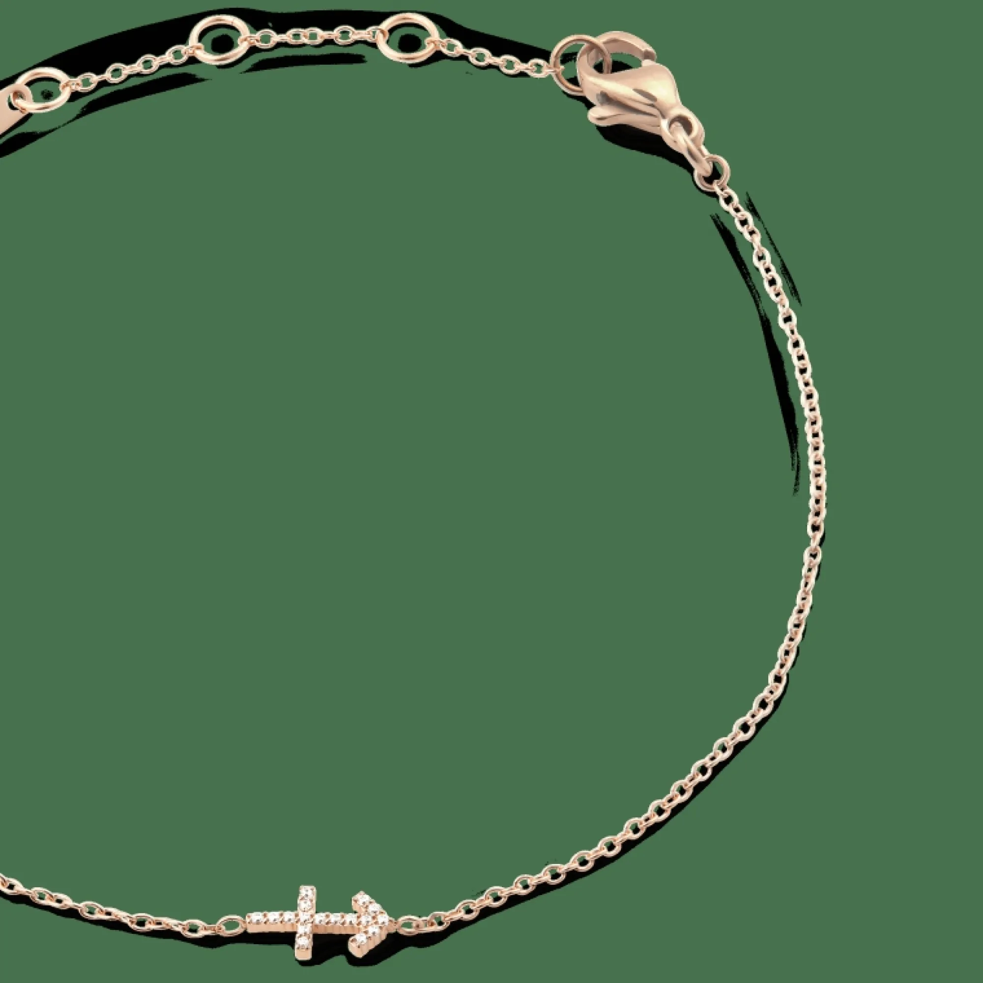 Daniel Wellington Armband<Crystal Zodiac Chain Bracelet Rose Gold