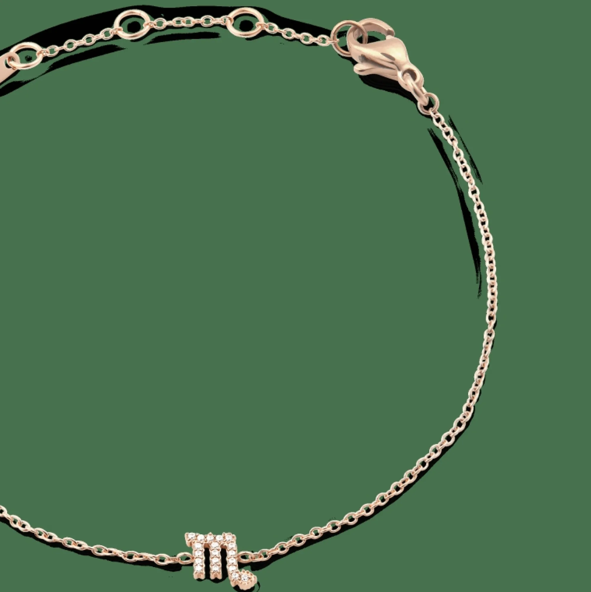 Daniel Wellington Armband<Crystal Zodiac Chain Bracelet Rose Gold