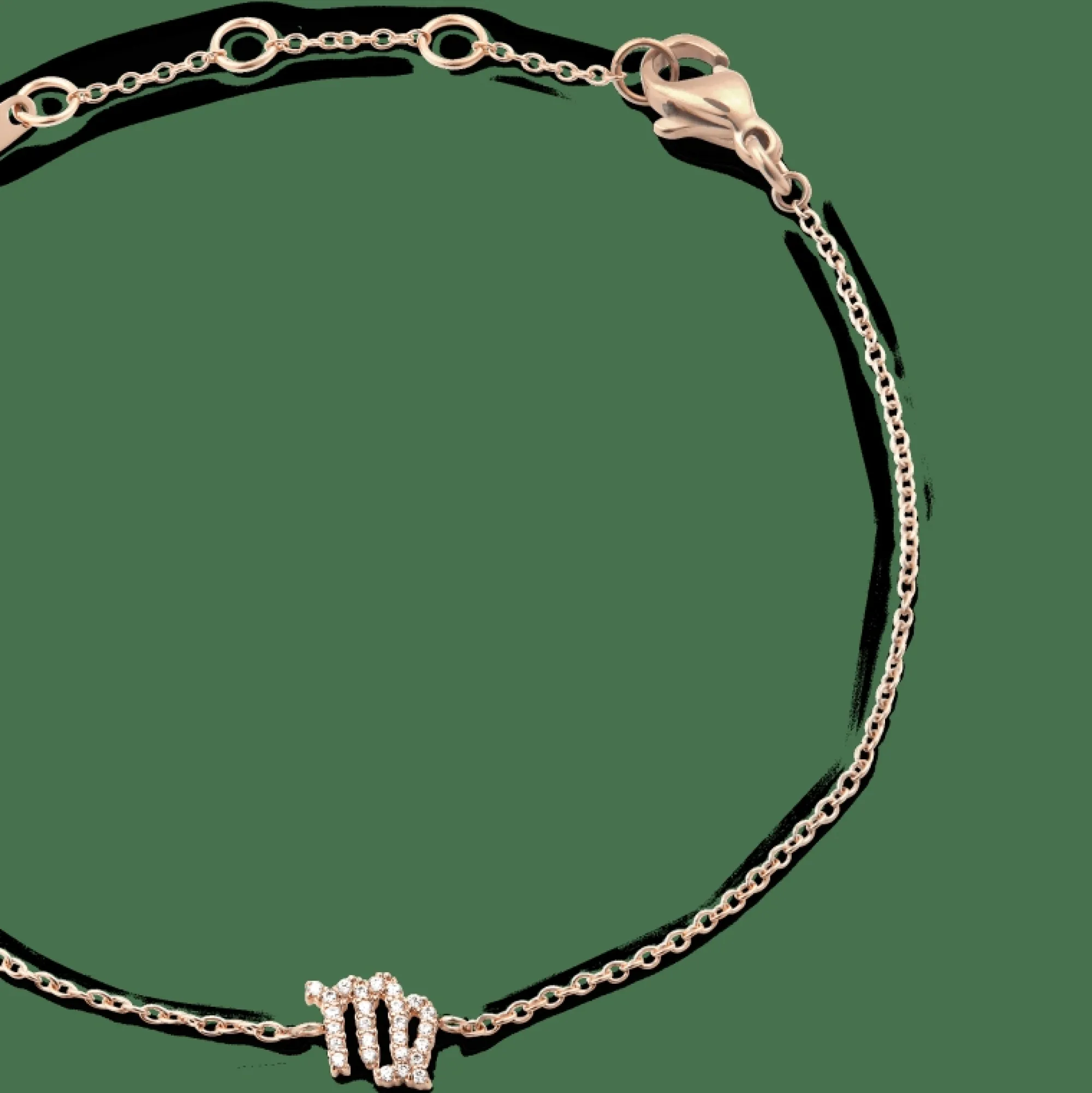 Daniel Wellington Armband<Crystal Zodiac Chain Bracelet Rose Gold