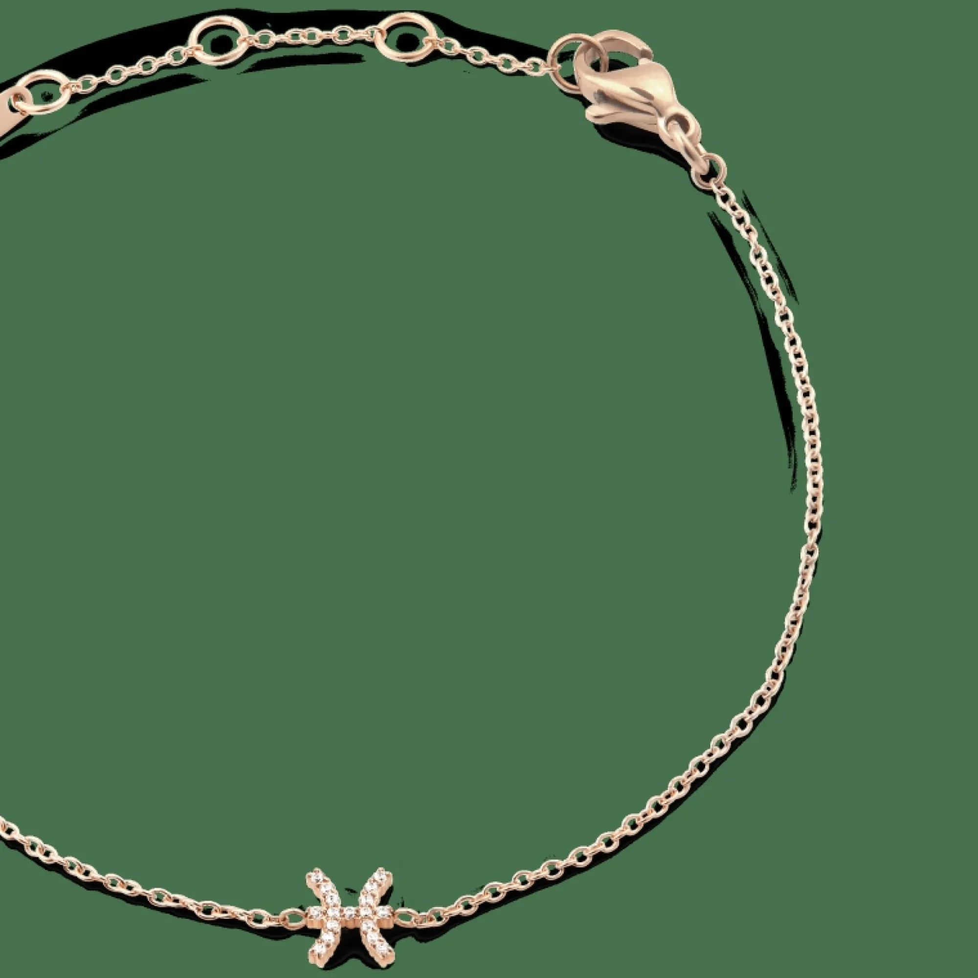 Daniel Wellington Armband<Crystal Zodiac Chain Bracelet Rose Gold