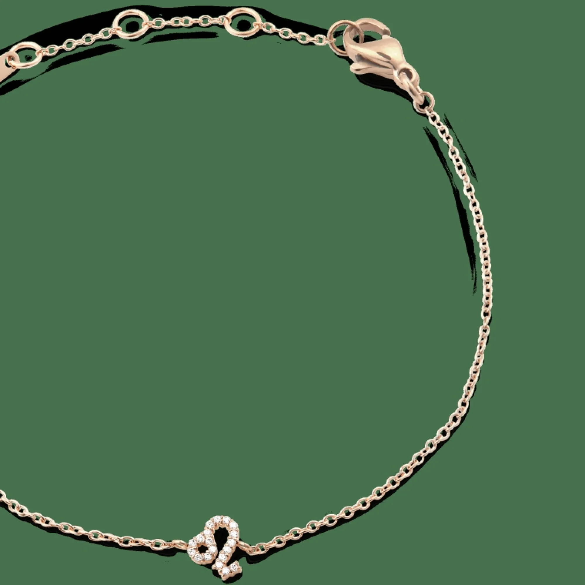 Daniel Wellington Armband<Crystal Zodiac Chain Bracelet Rose Gold
