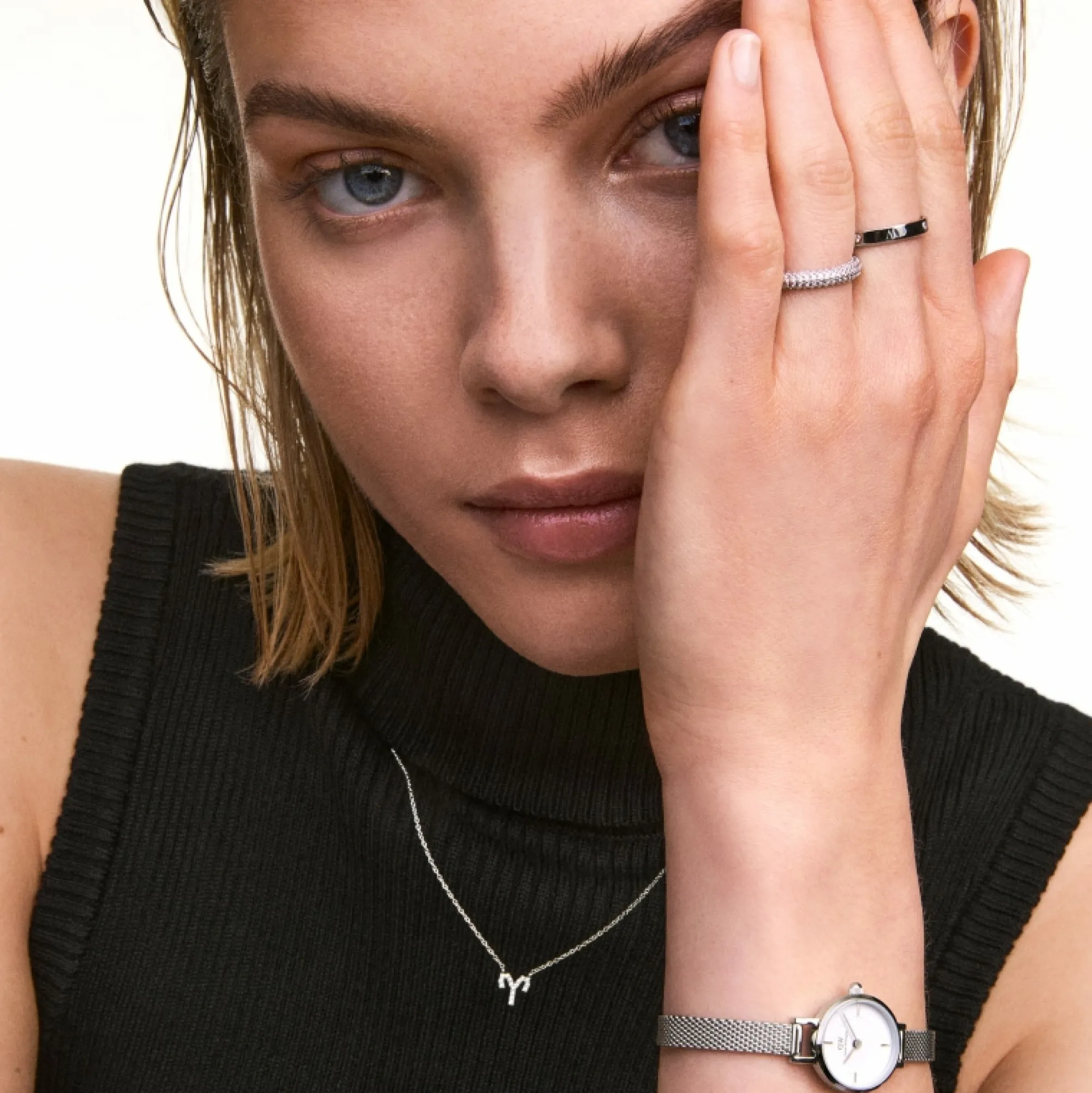 Daniel Wellington Halsband<Crystal Zodiac Chain Necklace Gold