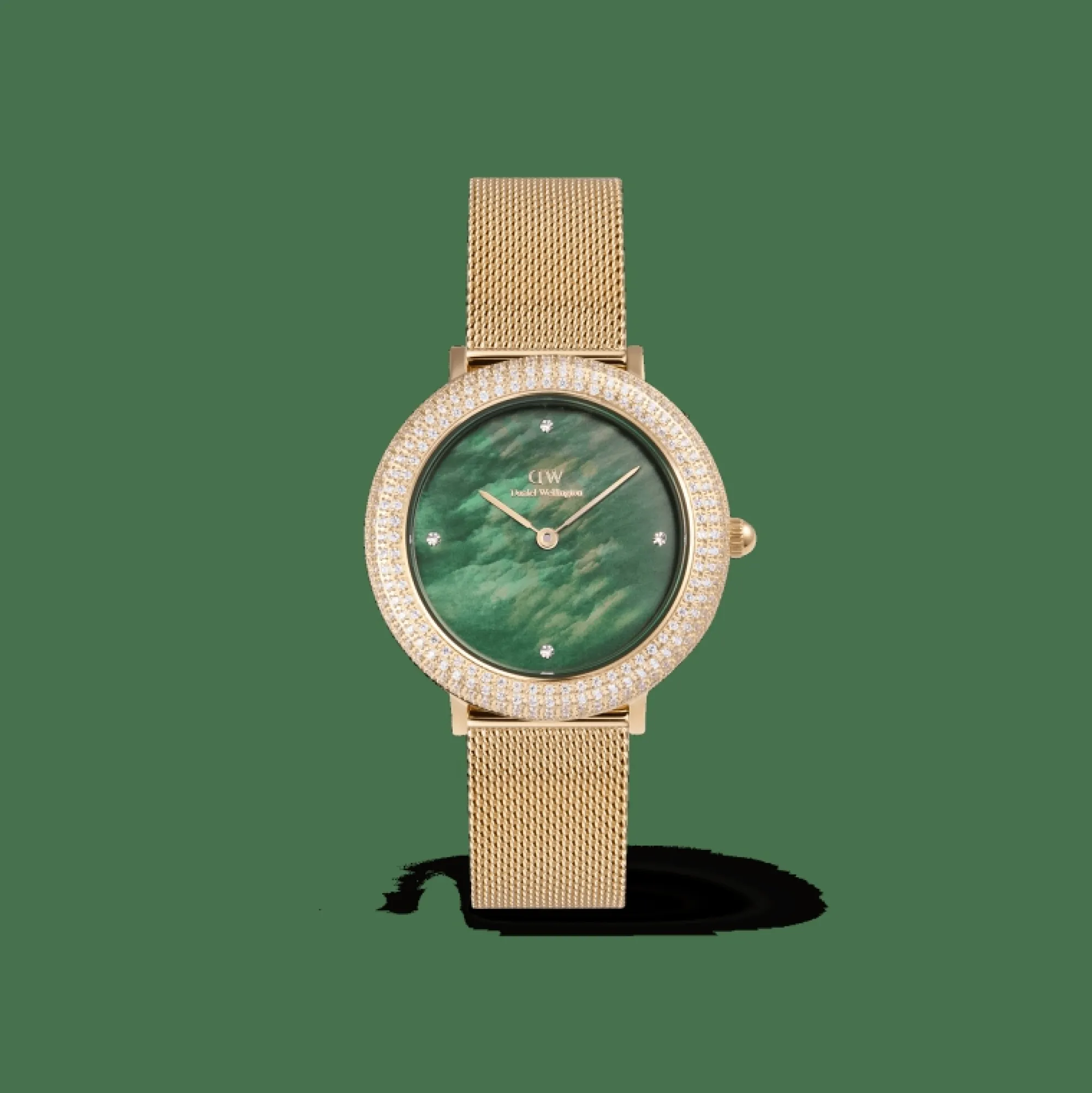 Daniel Wellington Damklockor<Crystalline Bezel Ever Green Gold