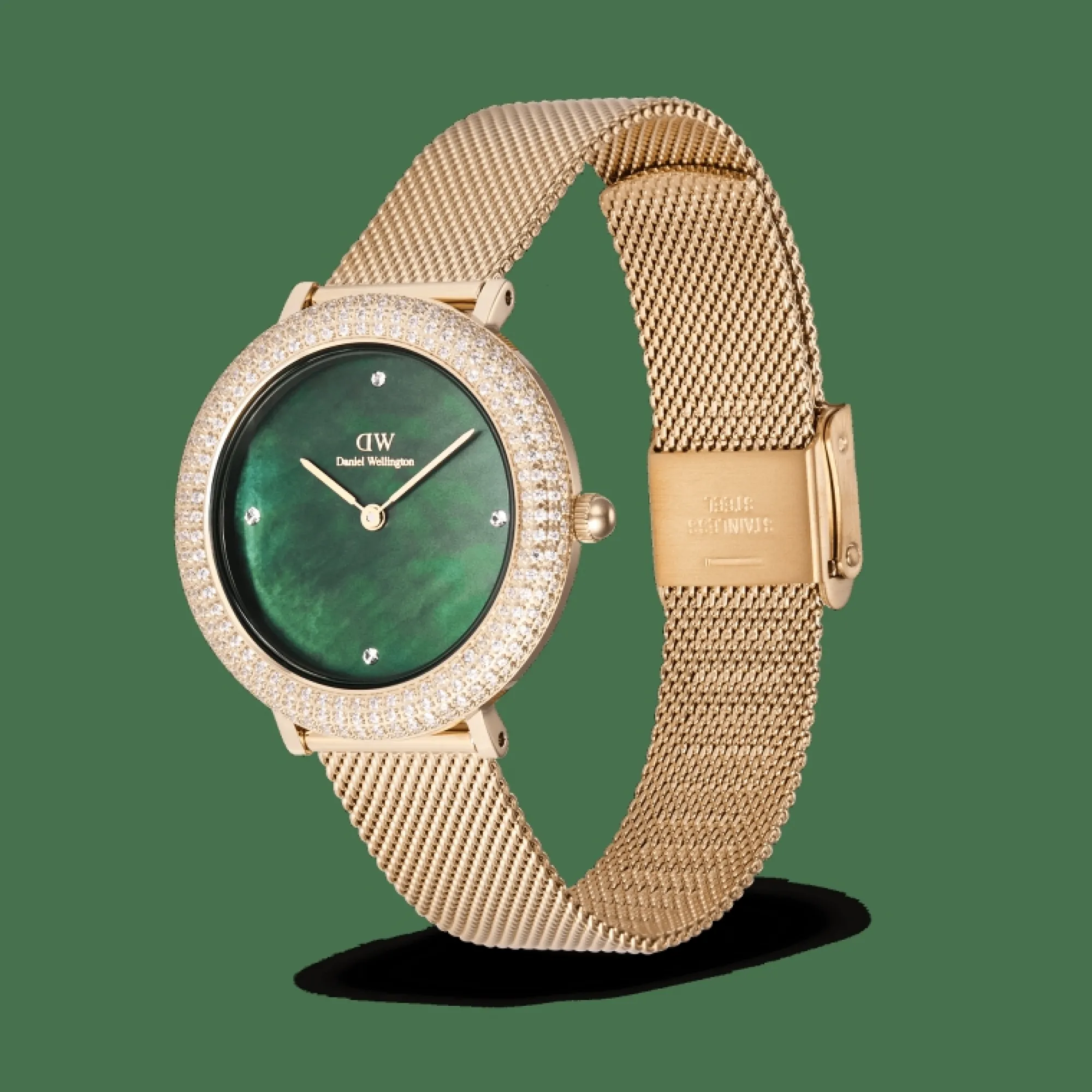 Daniel Wellington Damklockor<Crystalline Bezel Ever Green Gold