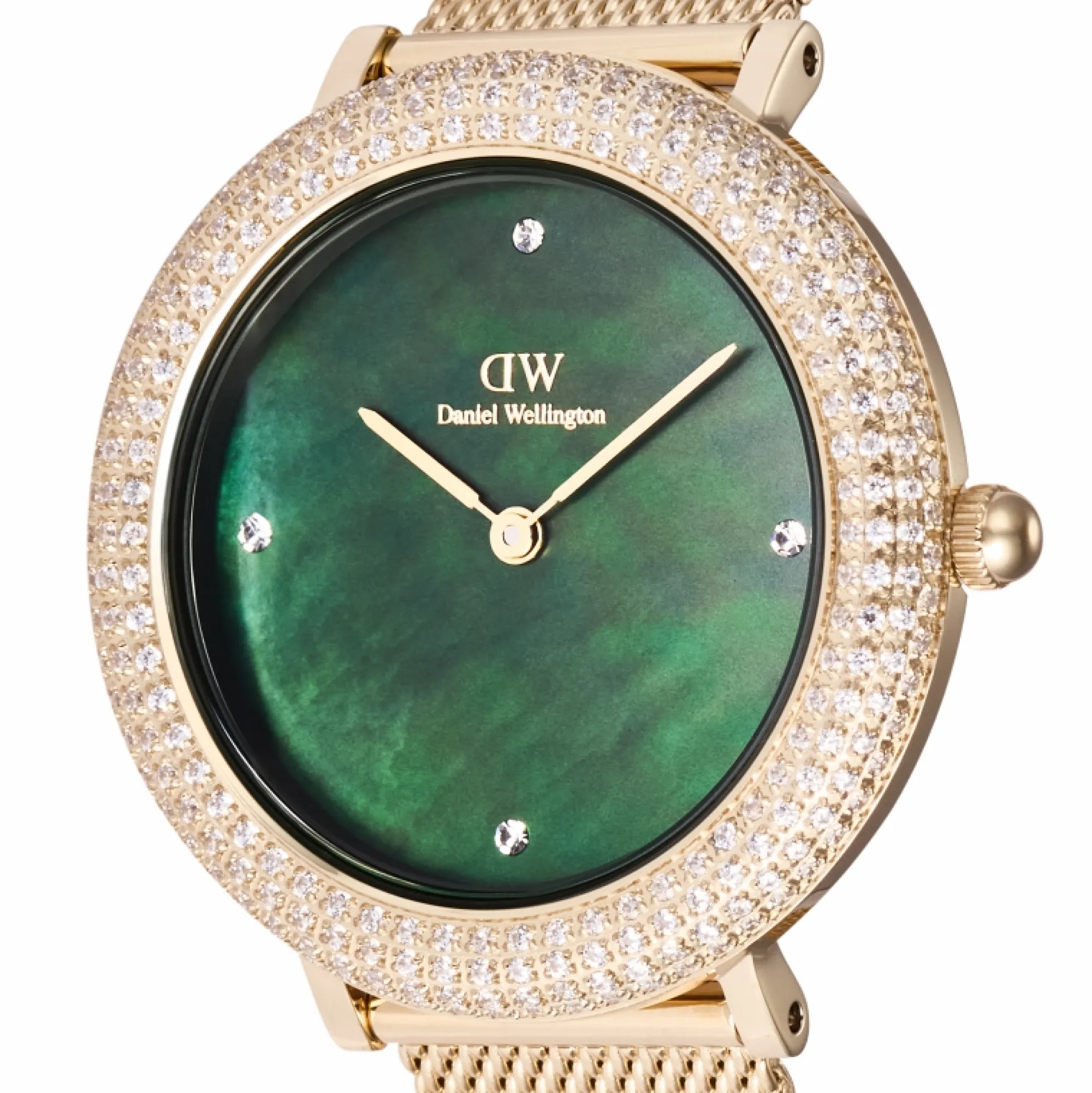 Daniel Wellington Damklockor<Crystalline Bezel Ever Green Gold