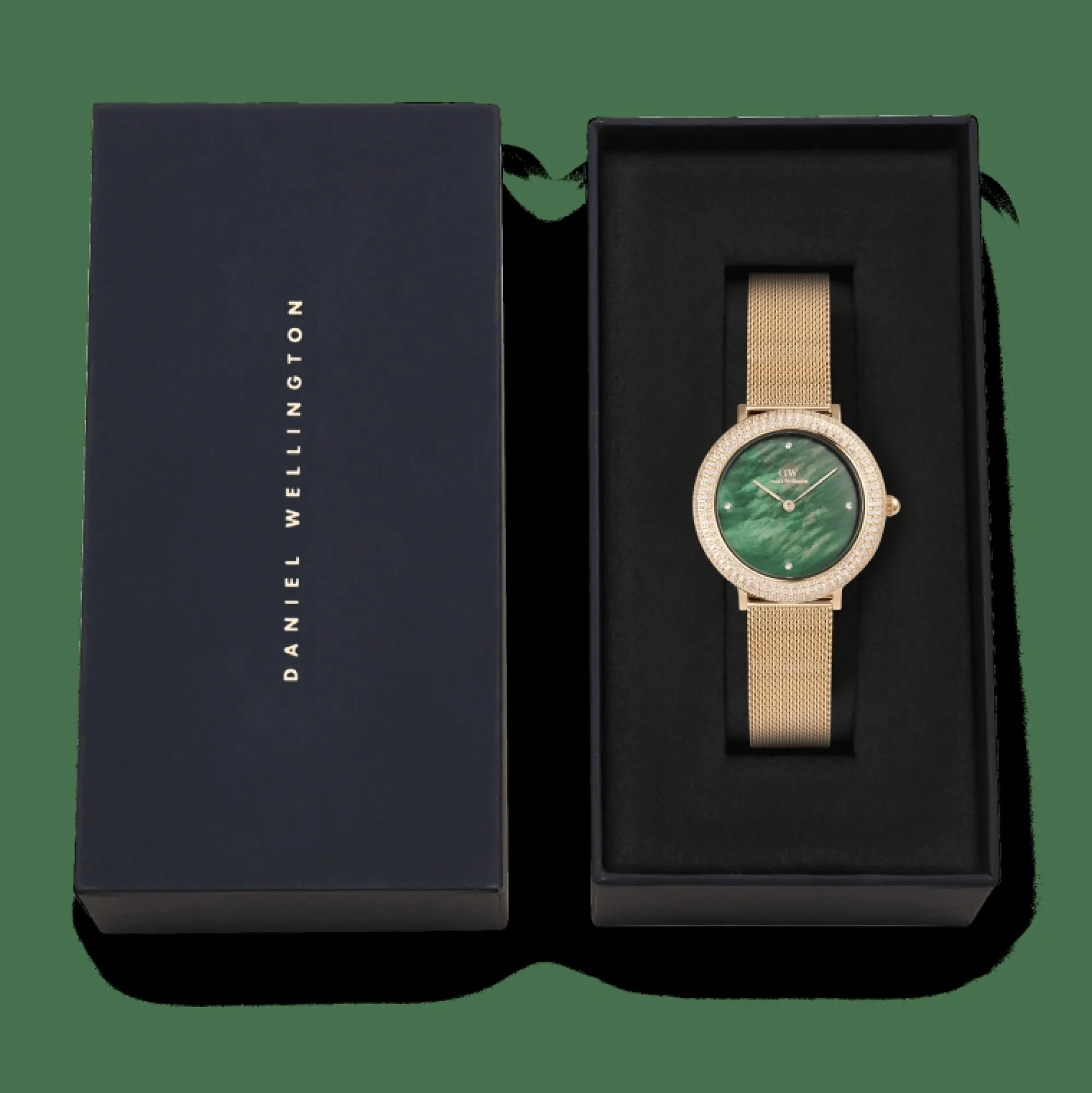 Daniel Wellington Damklockor<Crystalline Bezel Ever Green Gold