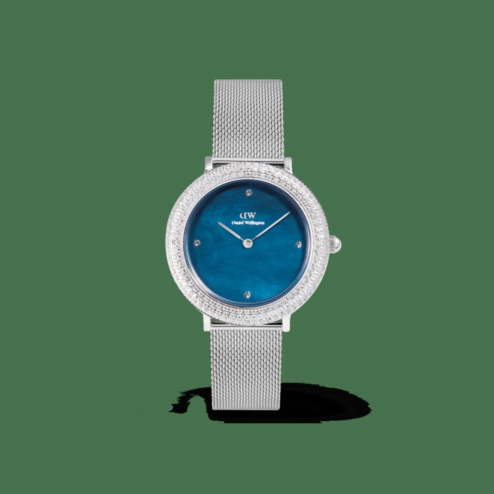 Daniel Wellington Damklockor<Crystalline Bezel Sterling Blue Silver