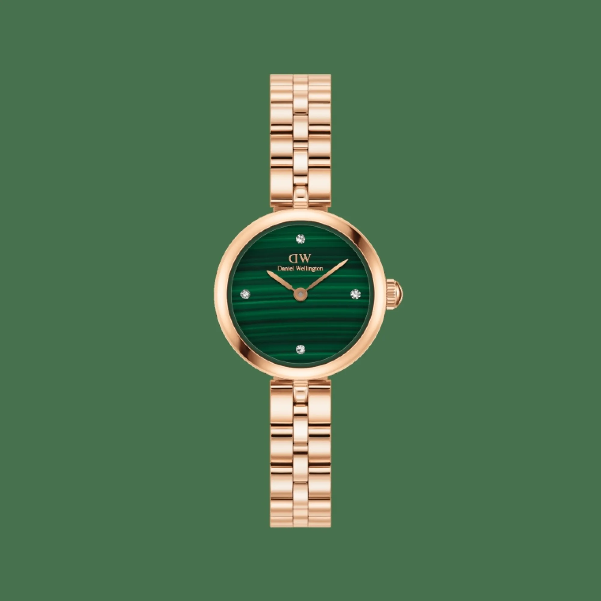 Daniel Wellington Damklockor<Elan Lumine Malachite Rose Gold