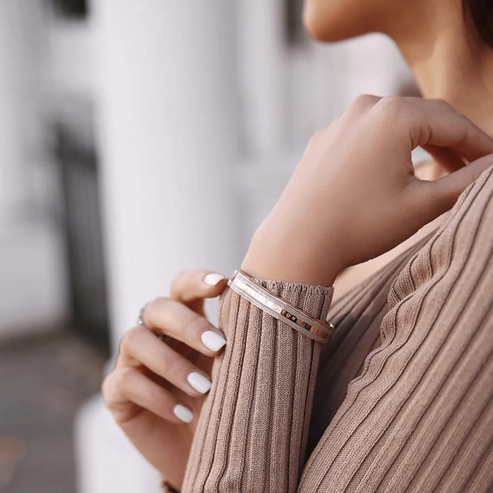 Daniel Wellington Armband<Emalie Bracelet Rose Gold/Desert Sand