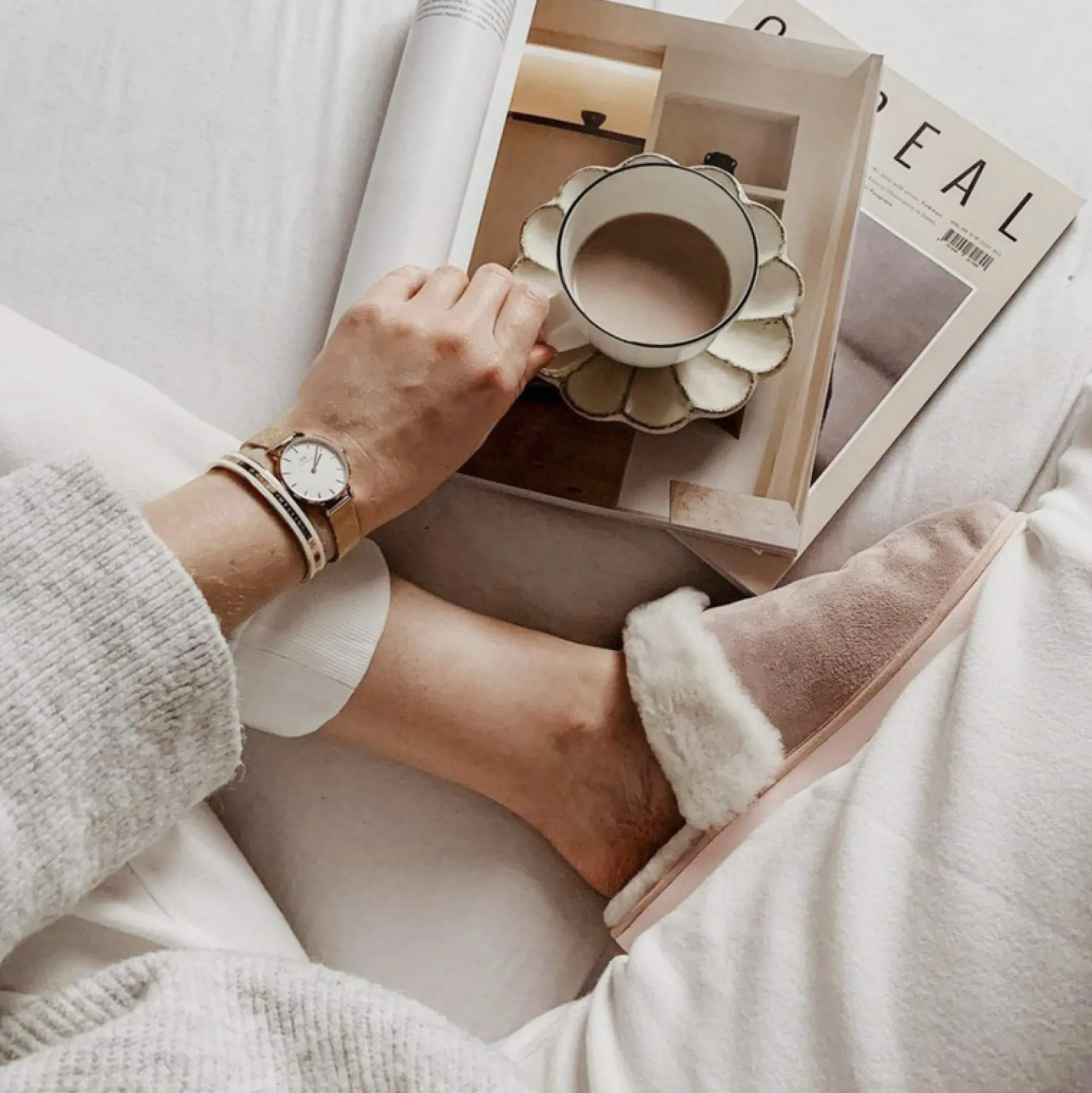 Daniel Wellington Armband<Emalie Bracelet Rose Gold/Satin White