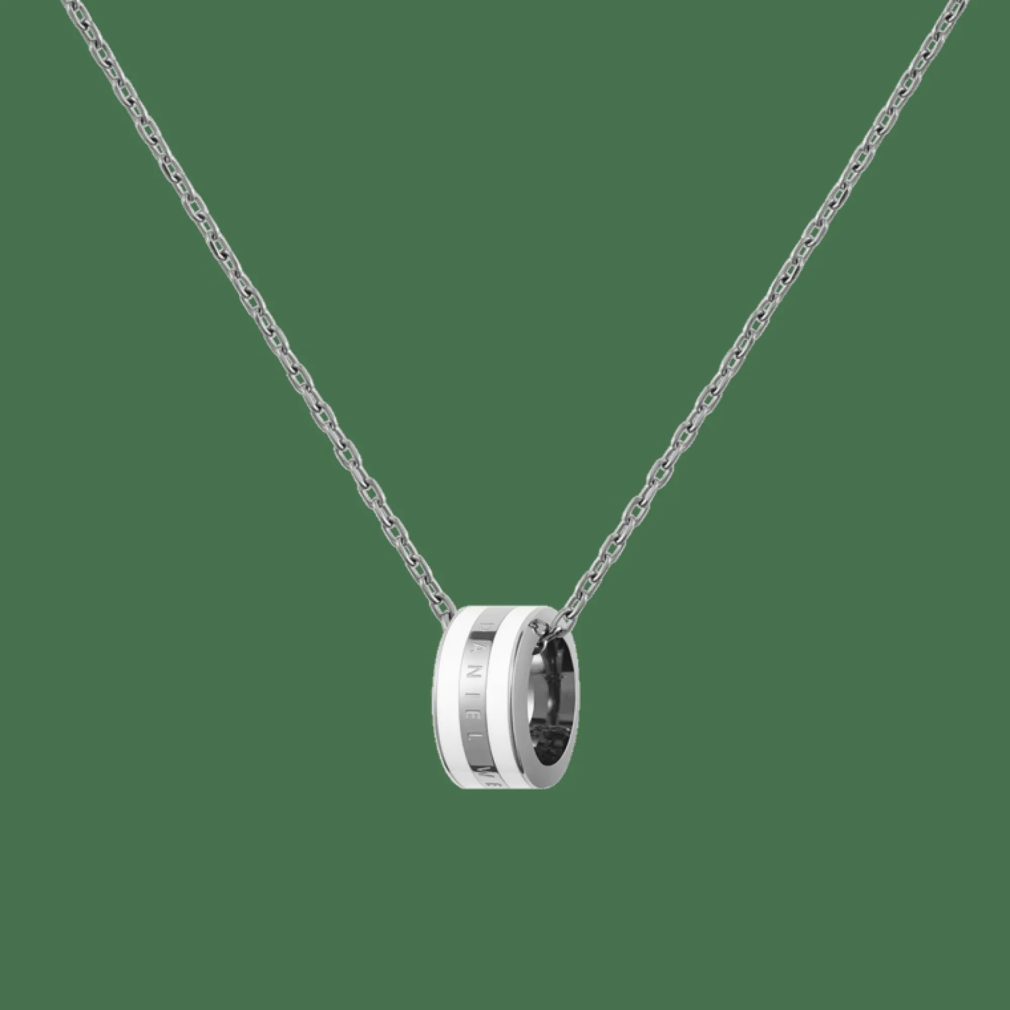 Daniel Wellington Halsband<Emalie Necklace Silver/Satin White