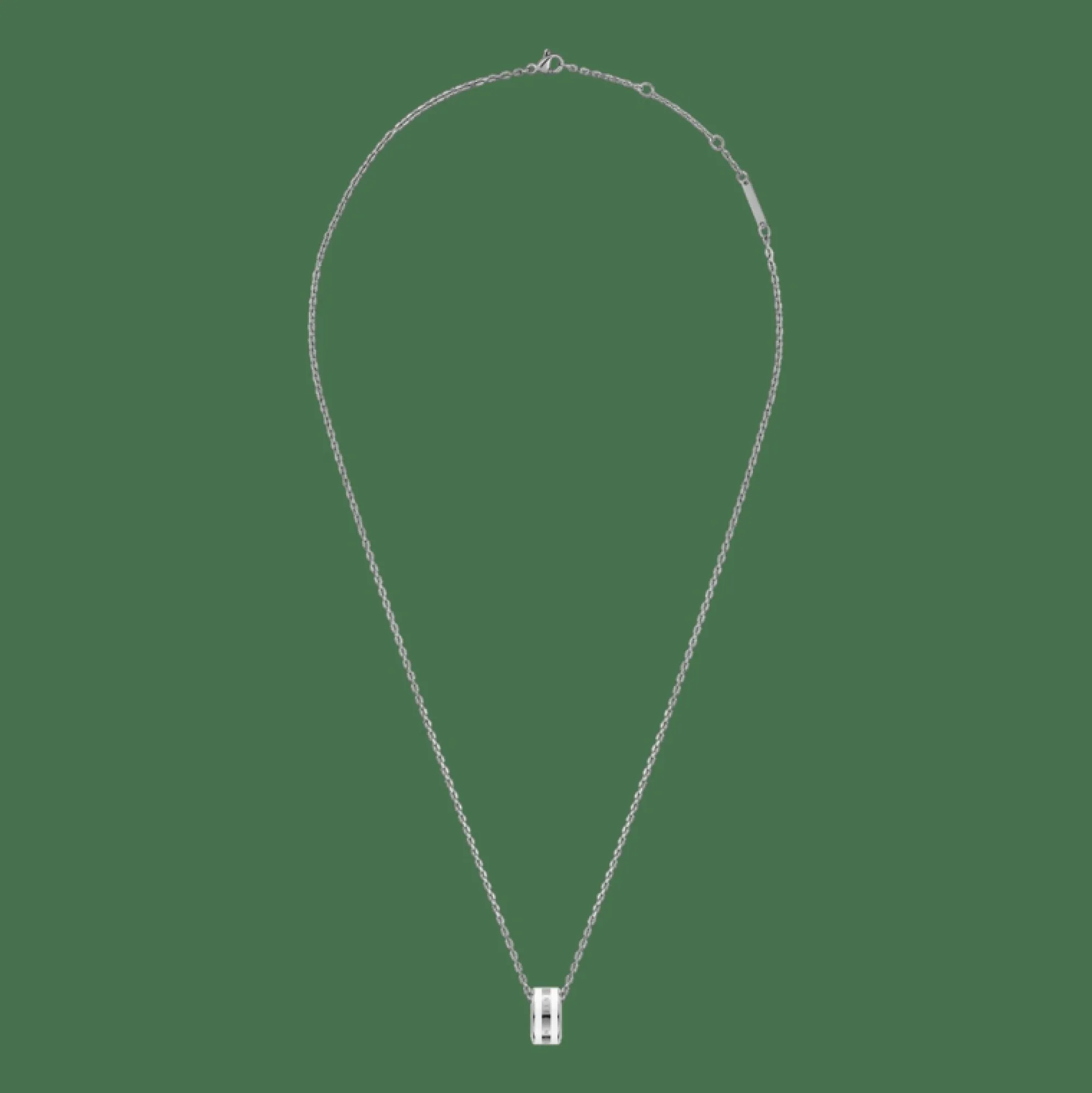 Daniel Wellington Halsband<Emalie Necklace Silver/Satin White