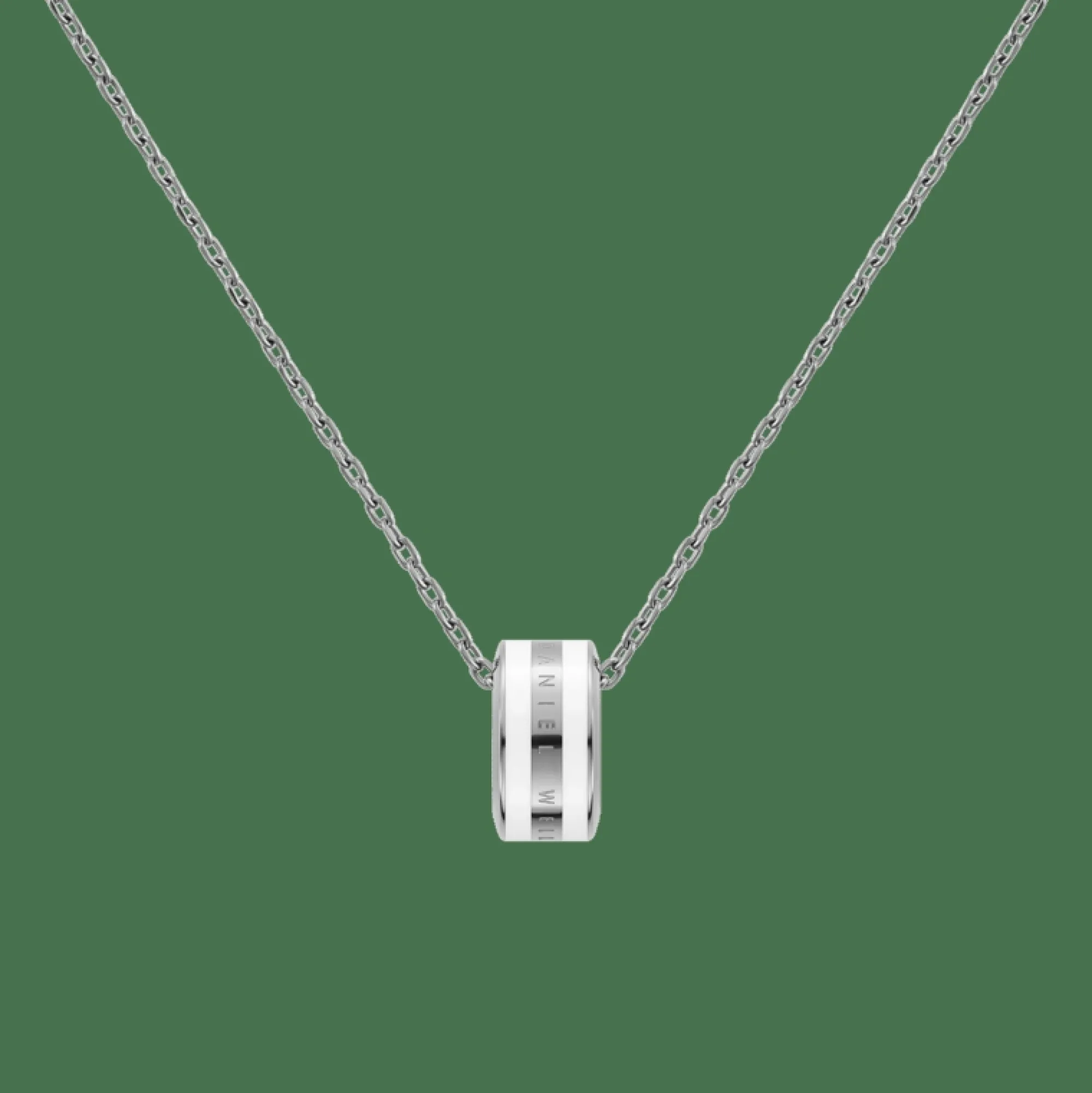 Daniel Wellington Halsband<Emalie Necklace Silver/Satin White