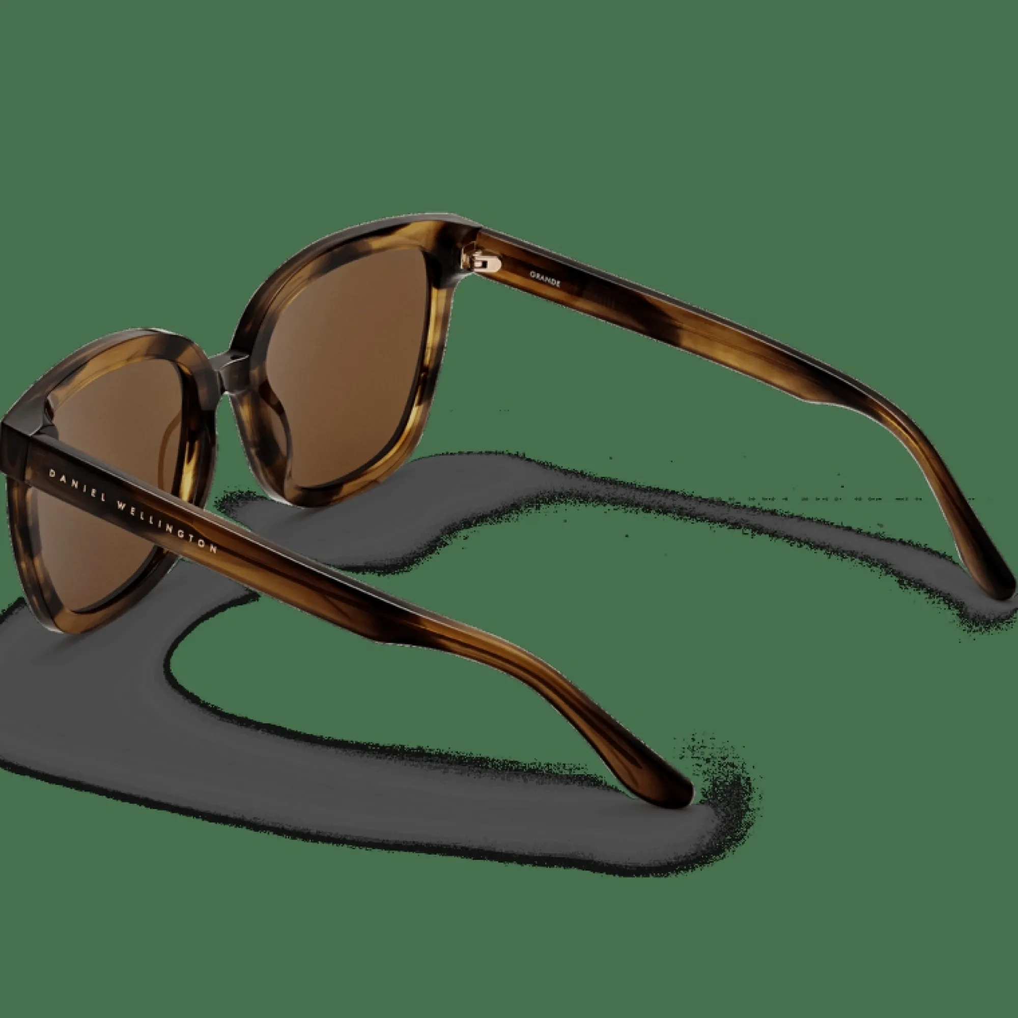 Daniel Wellington Solglasögon<Grande Bio-Acetate Brown Demi