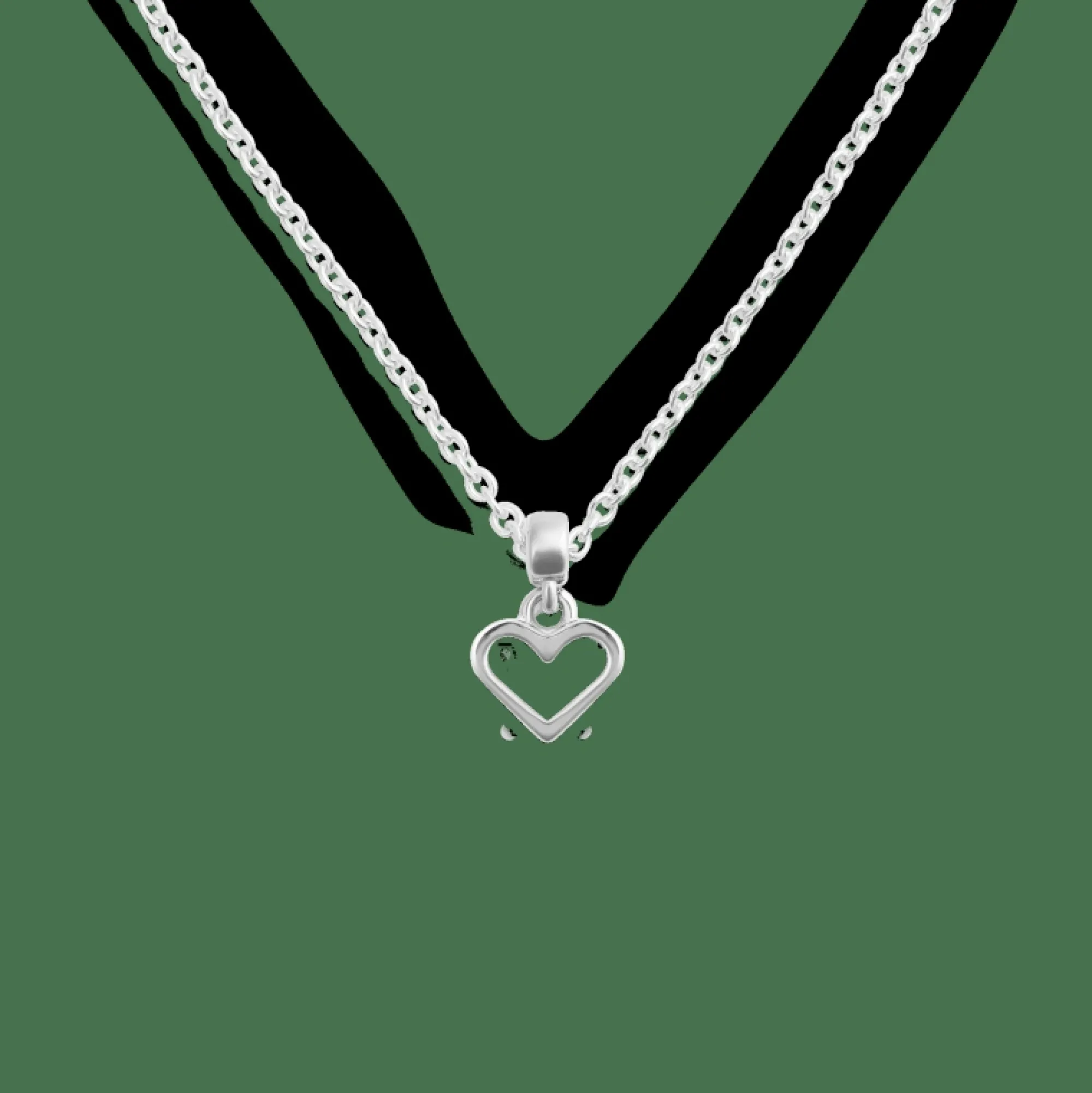 Daniel Wellington Berlocker<Heart Contour Charm S925 Sterling Silver