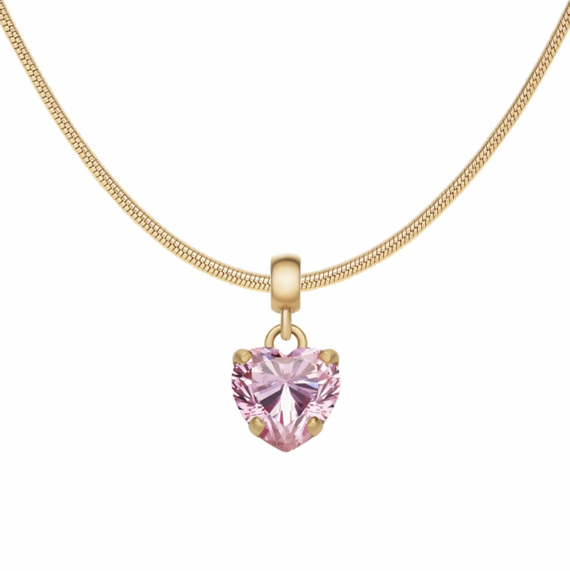 Daniel Wellington Berlocker<Heart Pink Crystal Charm G Gold/Pink