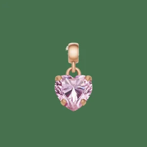 Daniel Wellington Berlocker<Heart Pink Crystal Charm RG Rose Gold/Pink