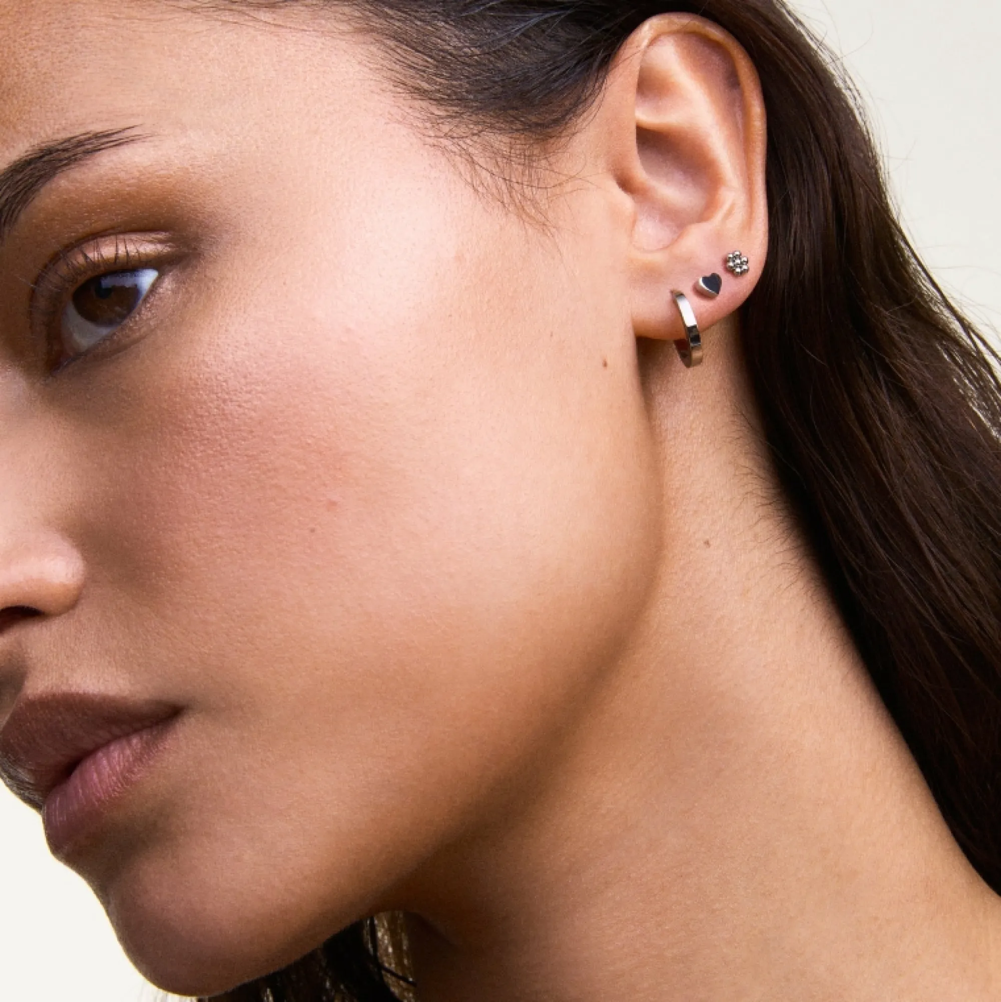 Daniel Wellington Örhängen<Hoop Earring Silver
