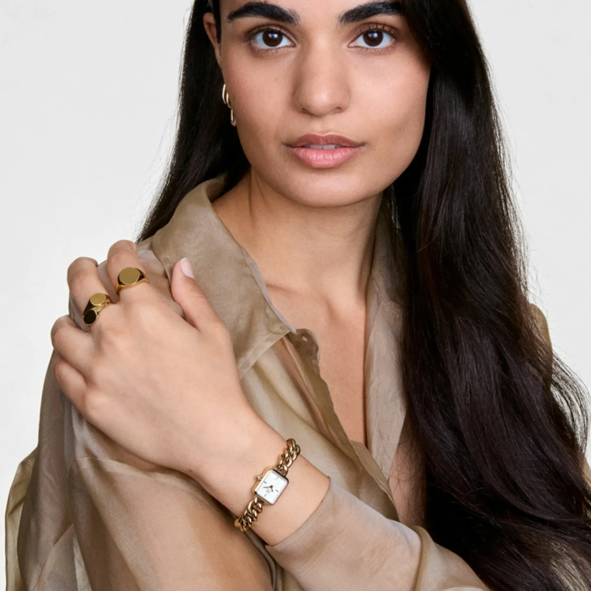 Daniel Wellington Damklockor<Jolie Chain Gold
